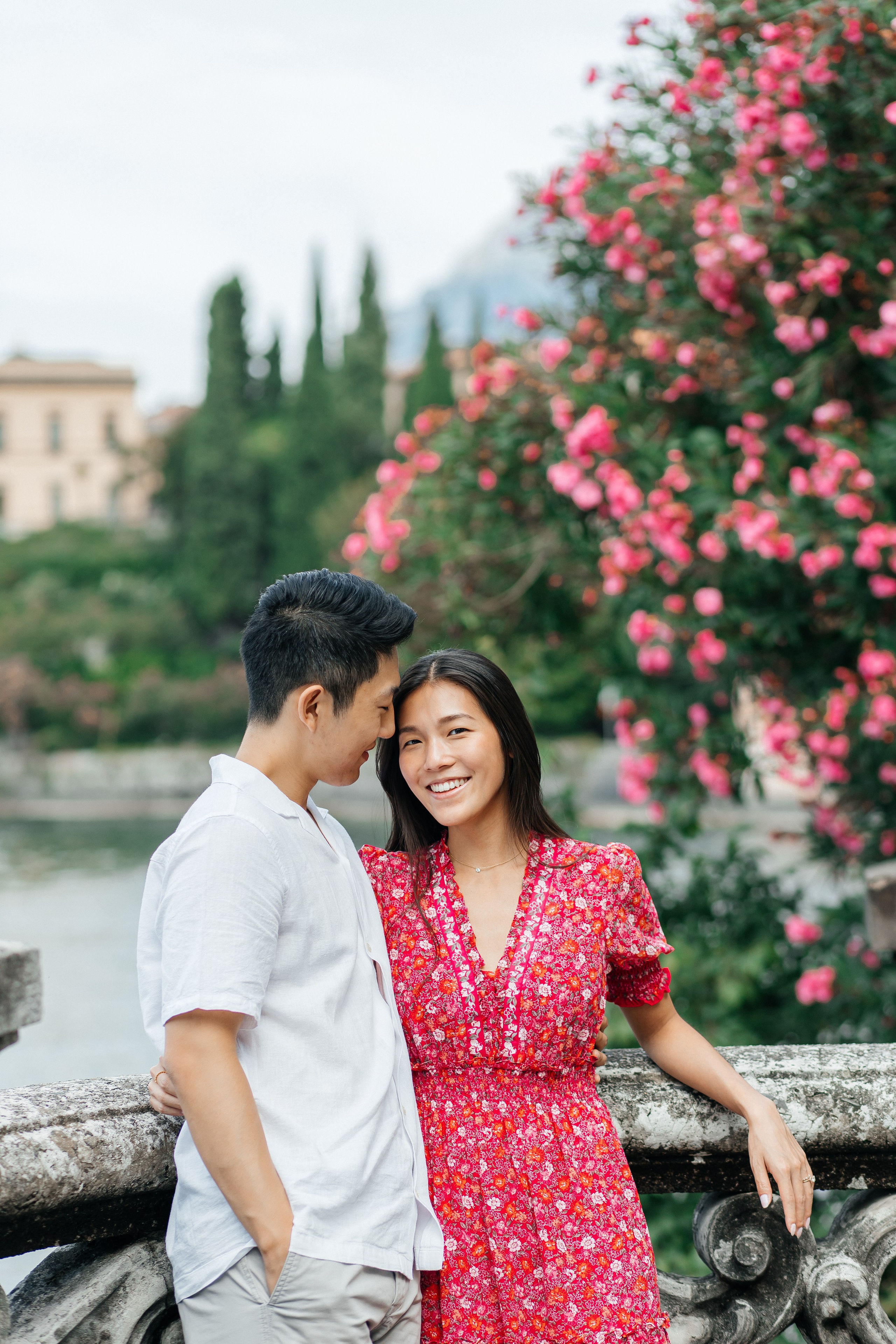 Lake Como Engagement Photography | Villa Monastero. Photographer in Italy Anna Linnik