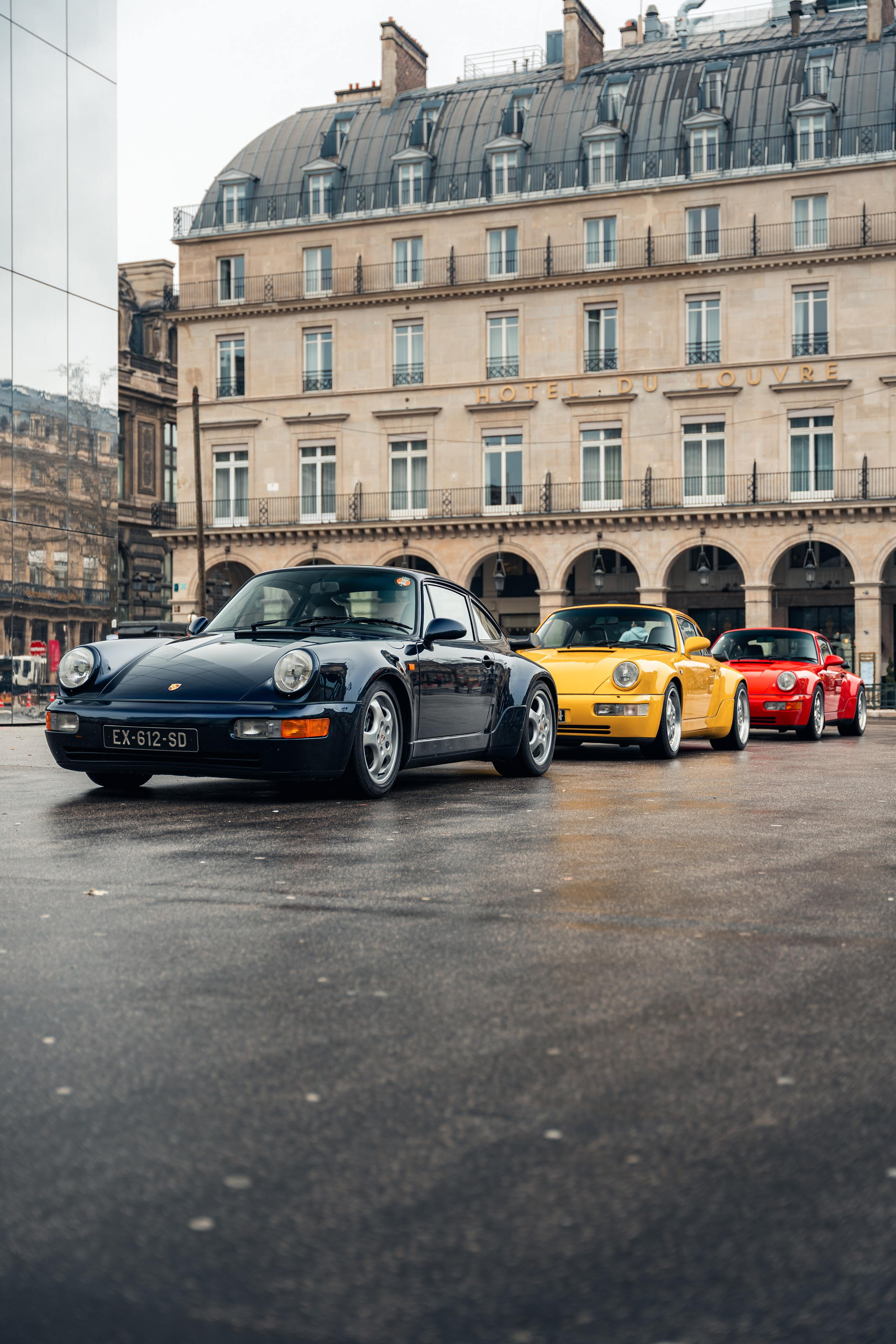 Porsches 964 Turbo. Photographe de voitures à Paris — Vitalii Motruk