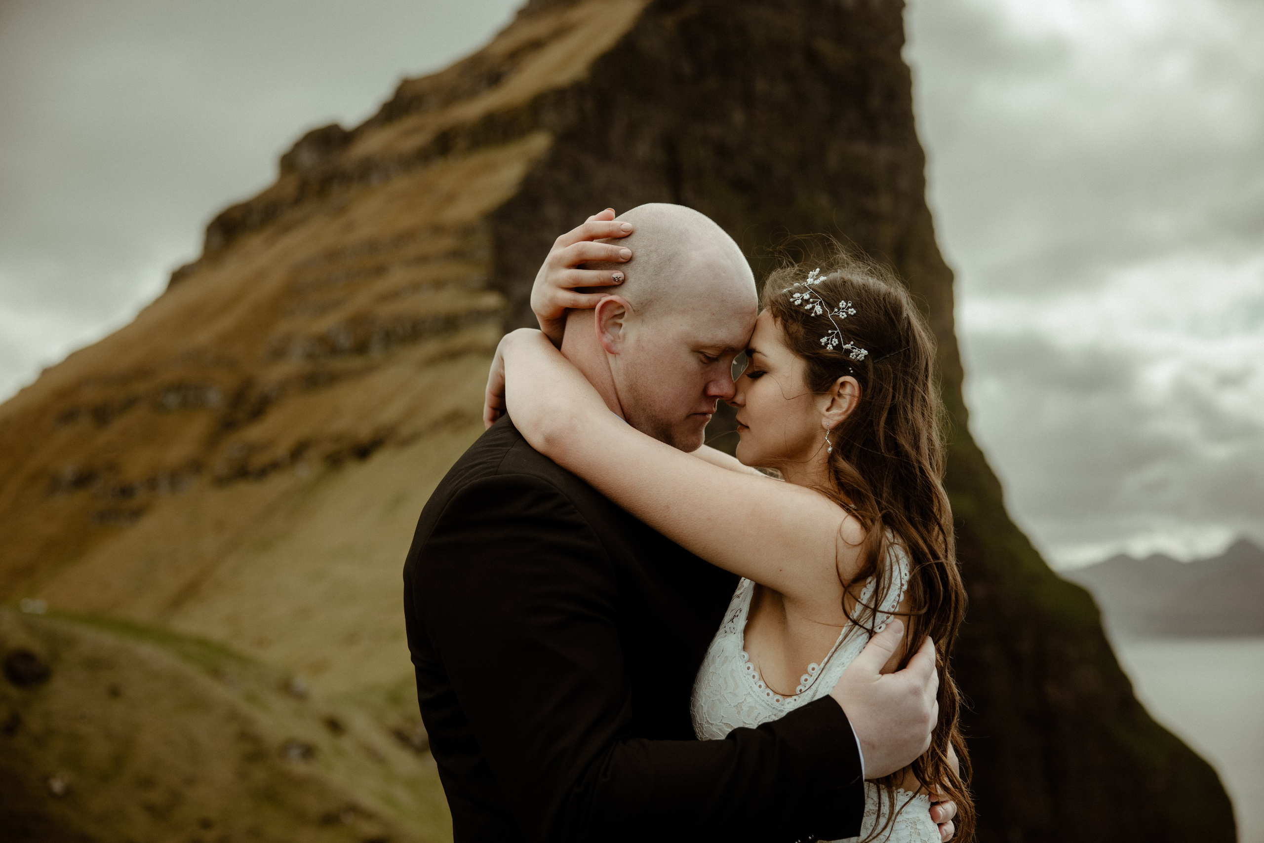 Elope at Faroe islands to celebrate 10 years anniversary. Iceland elopement photo and video | Nikolaichik Photo