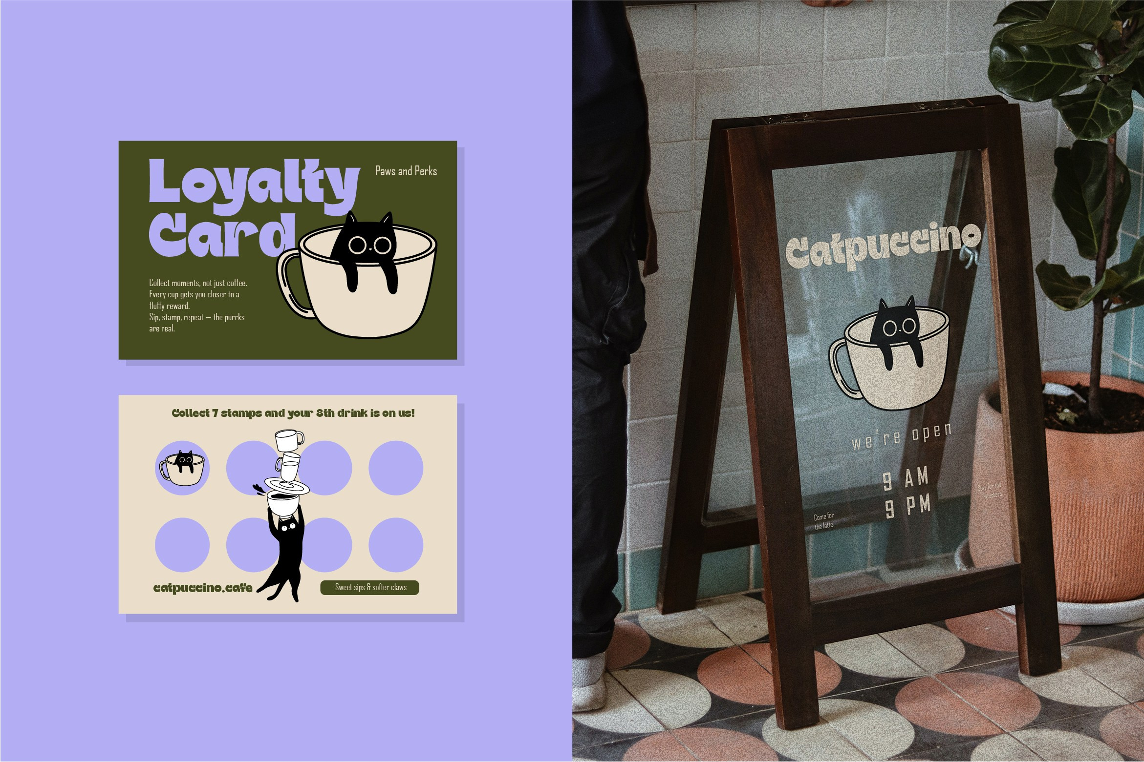 Catpuccino. Helen Reveur | Illustrator & Brand Designer | Ready-Made & Custom Illustrations