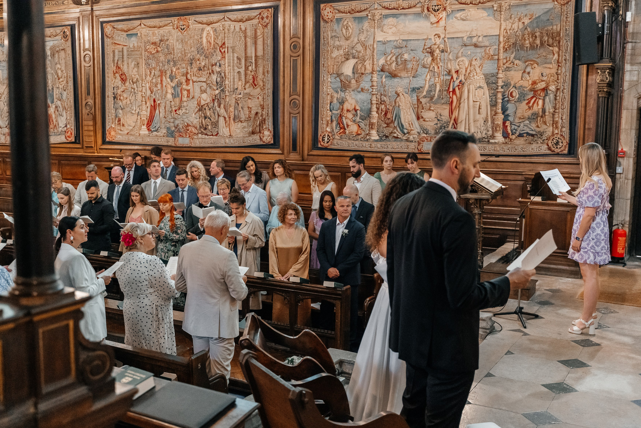 Wedding ceremony at The Lower chapel in Eton, Wedding in Eton, wedding photographer in Eton, wedding photographer in Eton