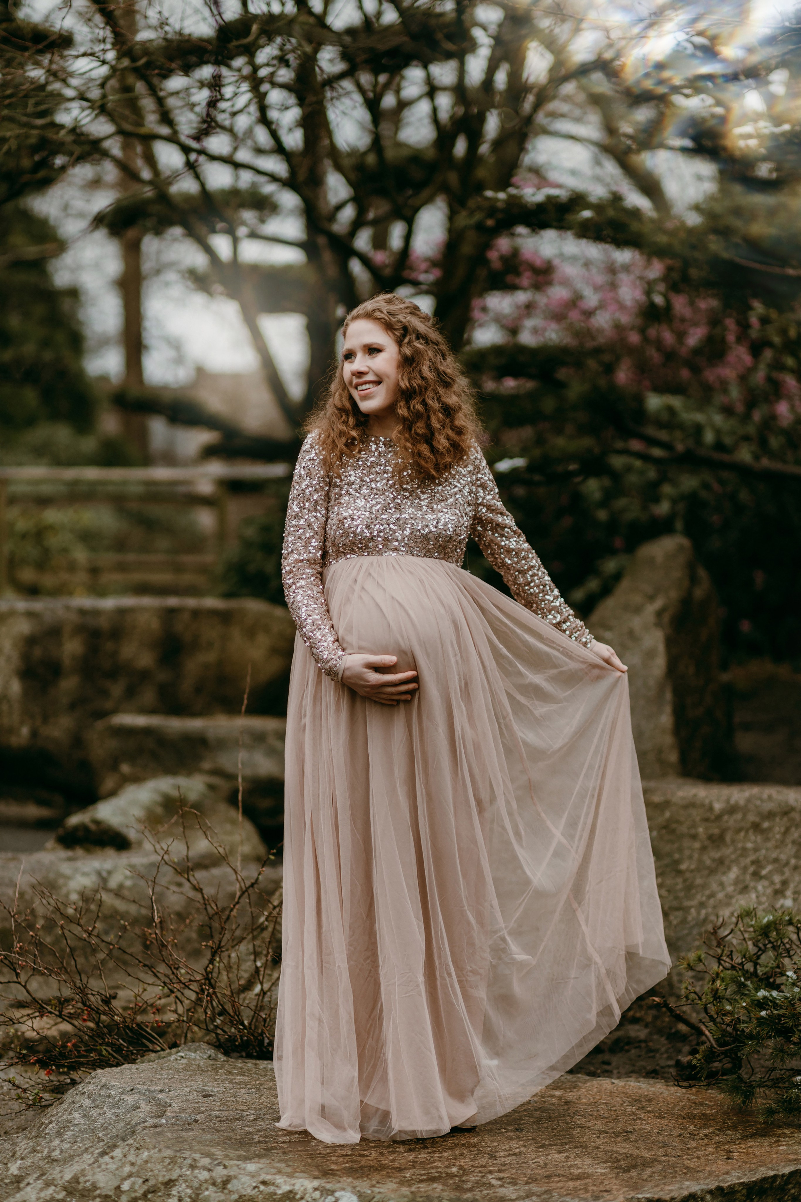 Фотосессия беременности в Ботаническом саду Гамбурга. Фотограф в Германии — Мария Чистякова