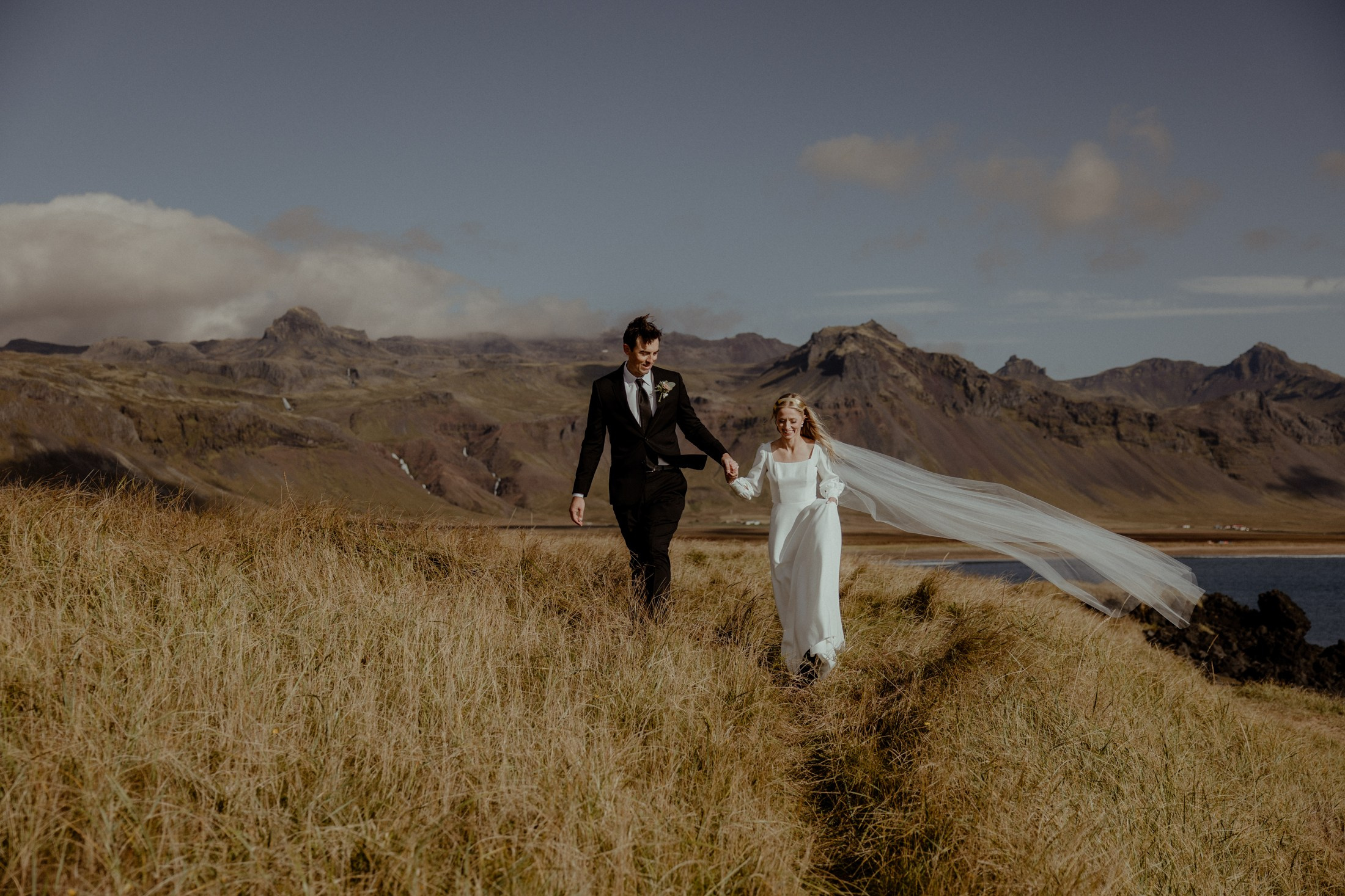 Iceland elopement at Budir Black Church | Snæfellsnes wedding by Iceland elopement photographer & videographer. Iceland elopement photographer & videographer