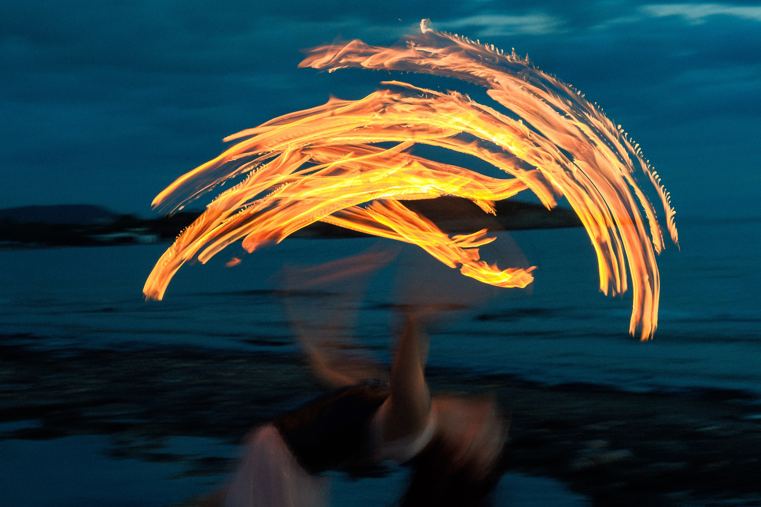 Jana the Fire dancer. Photographer in Greece Kristina
