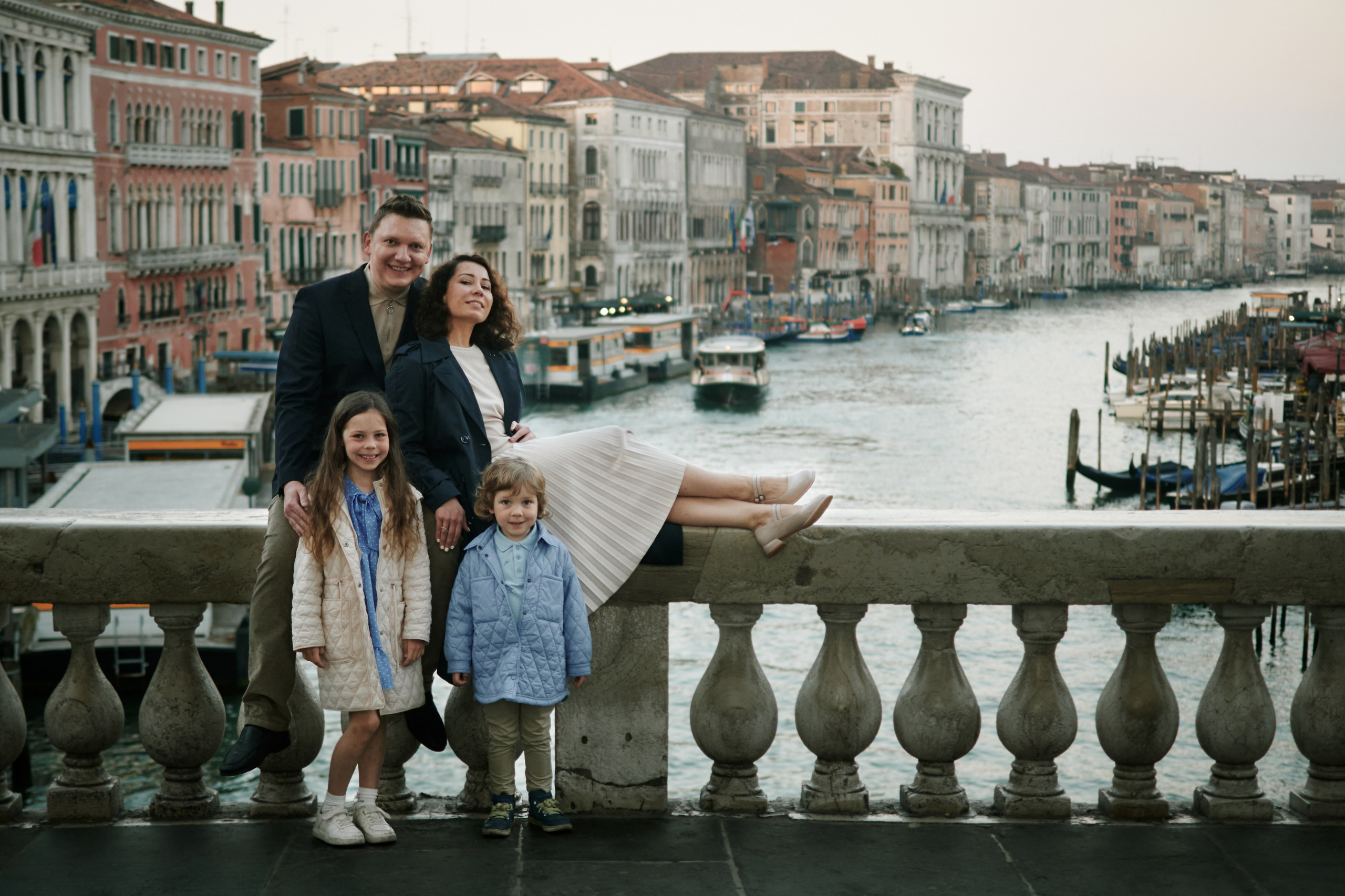 Morning Photosession for family in Venice. Фотограф в Венеции, Италия. Зотова Яна