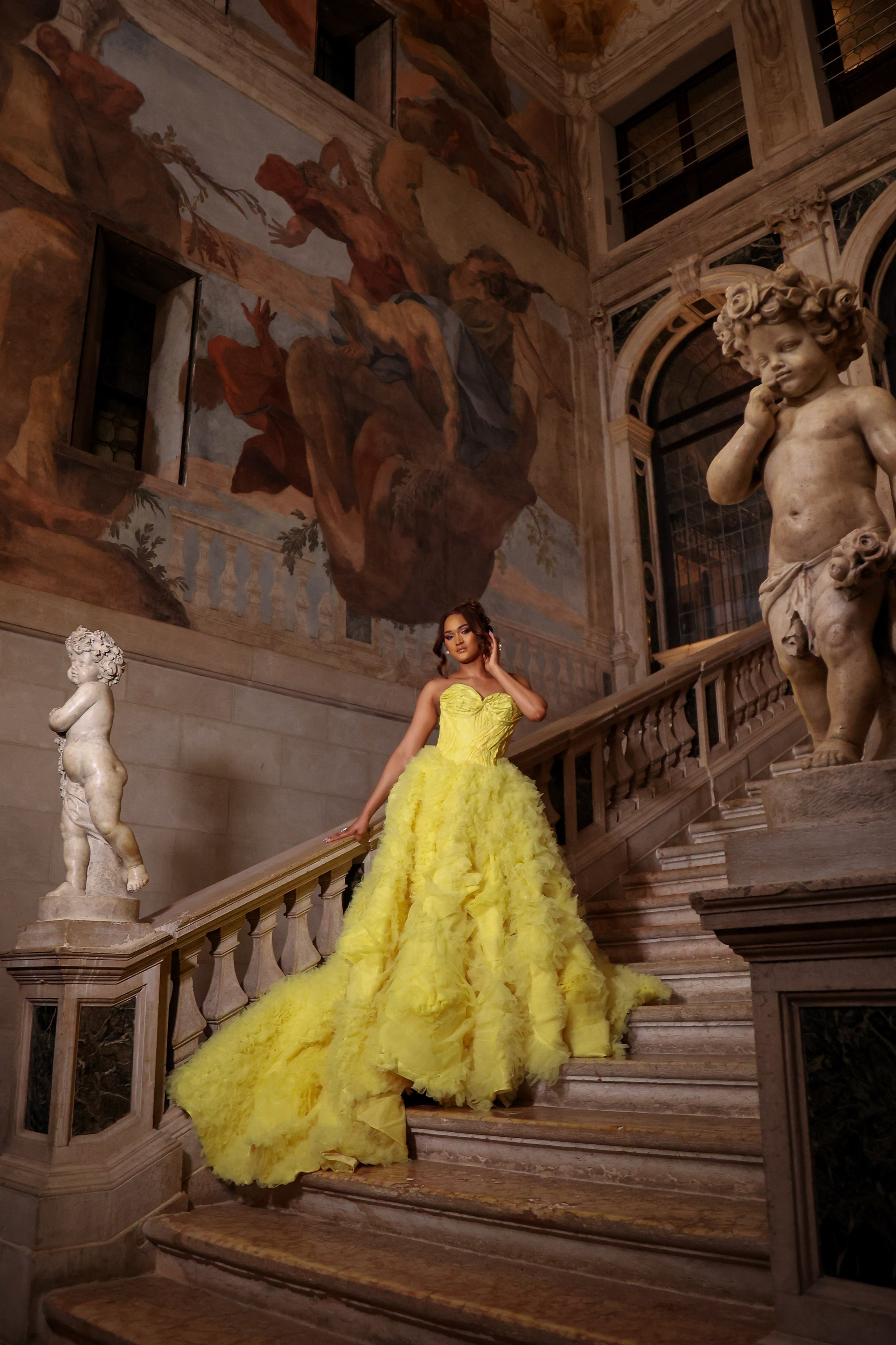 photo shoot at Hotel Ca' Sagredo  Venice 