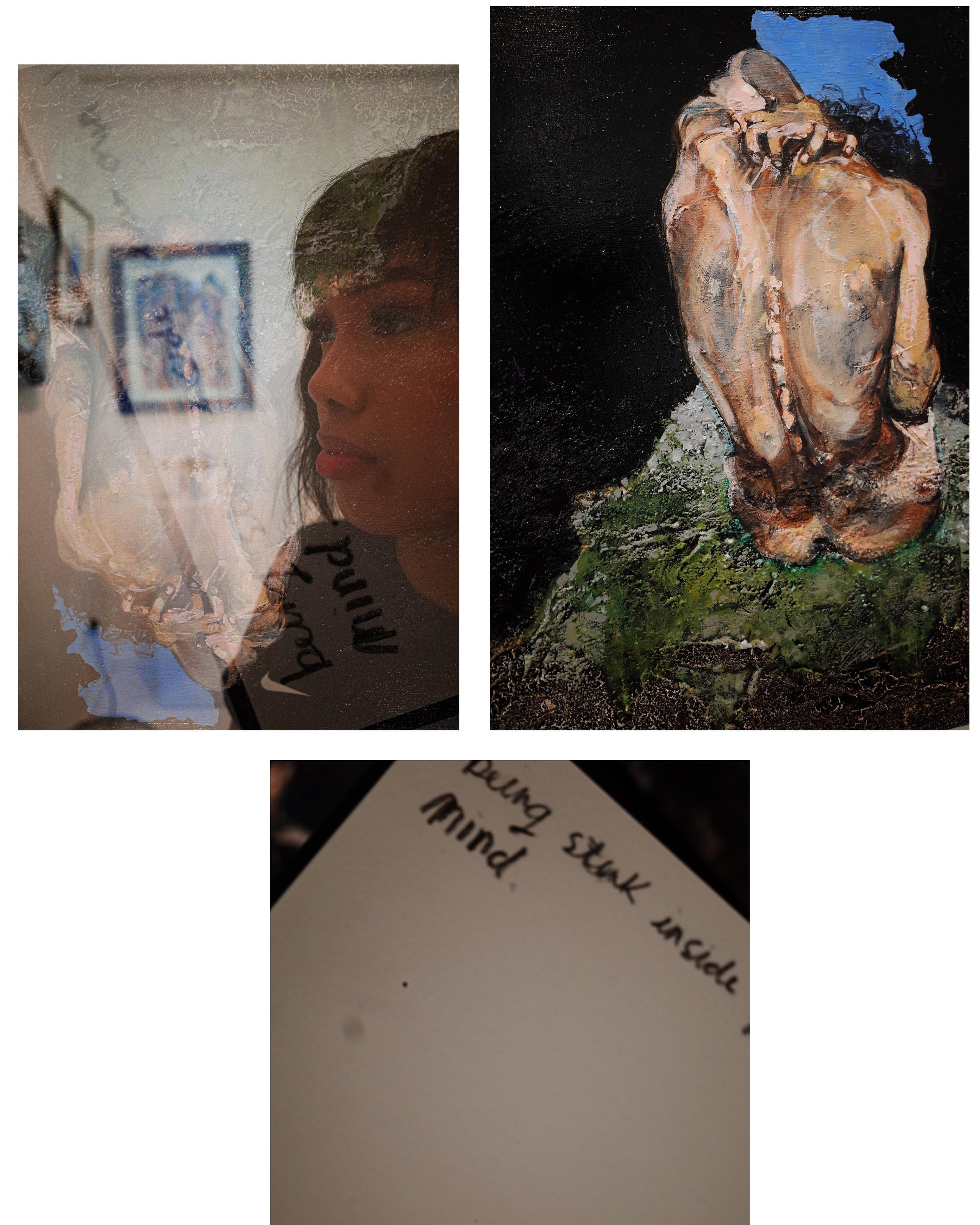 Art Touch performance. Victoria Dini. Art photography in London / Folkestone, UK