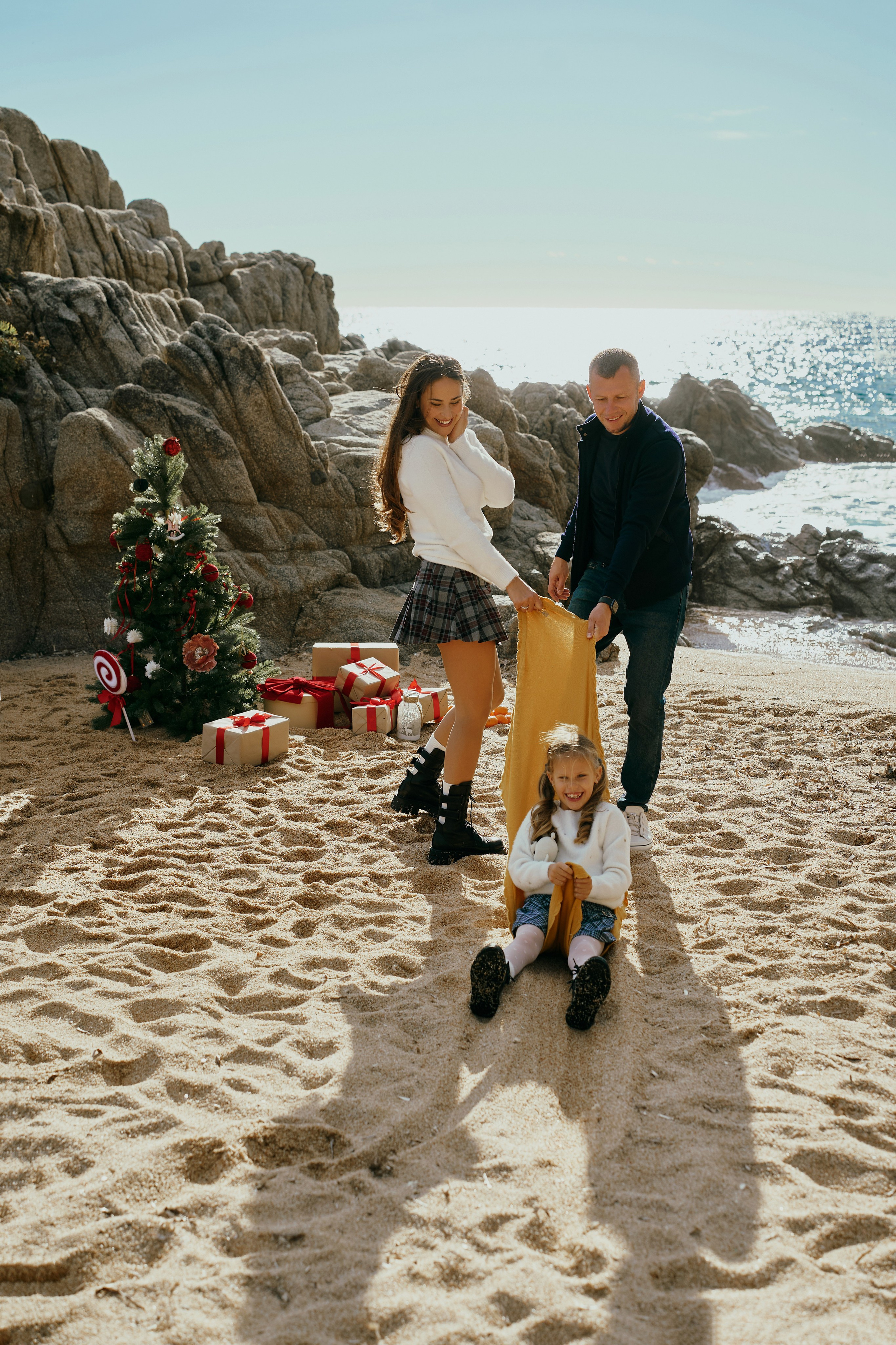 Рождество на пляже. Фотограф в Барселоне Жанна Захарченко