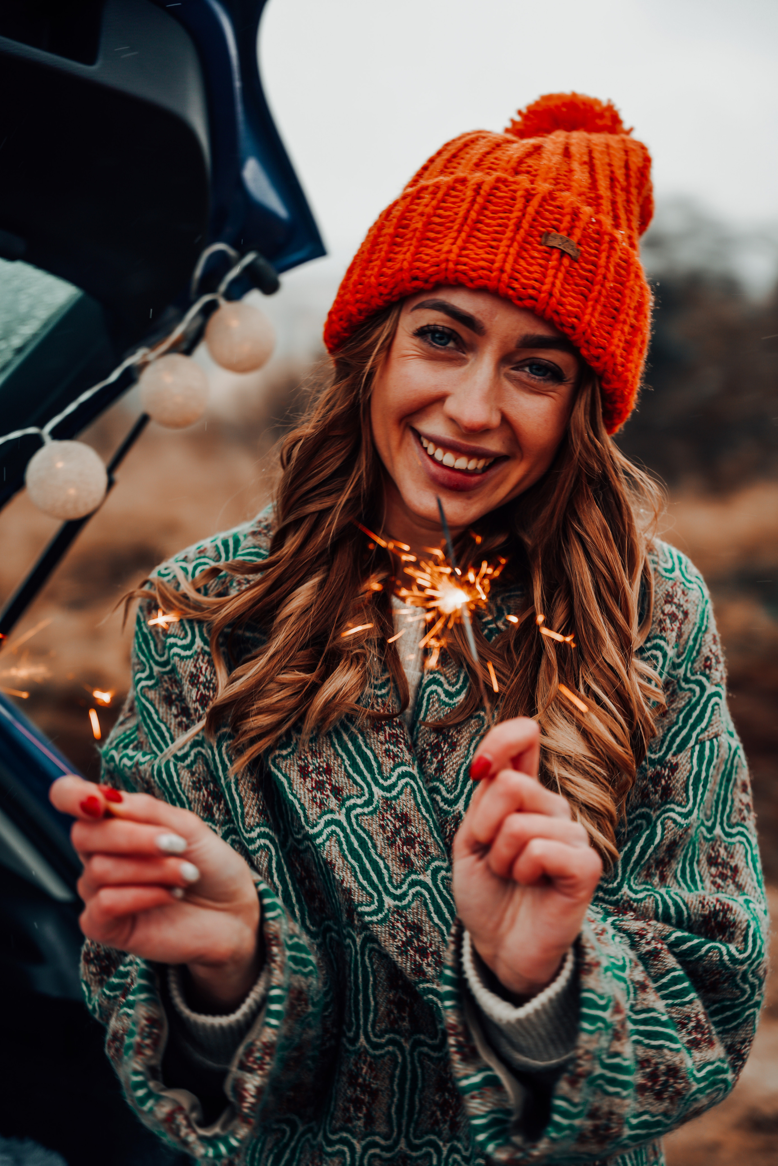 Helga Car Christmas photoshoot. Семейный фотограф Плзень Анита Дергачева