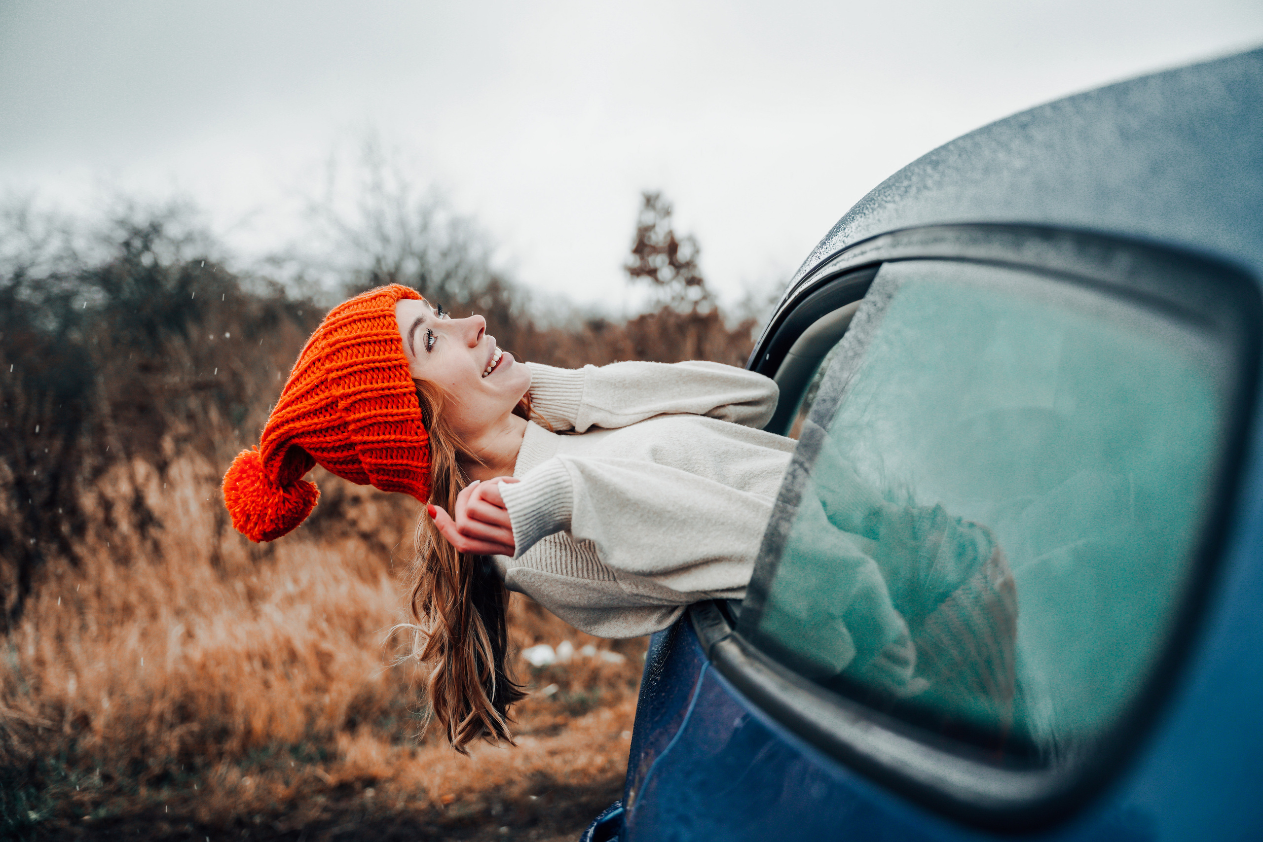 Helga Car Christmas photoshoot. Семейный фотограф Плзень Анита Дергачева