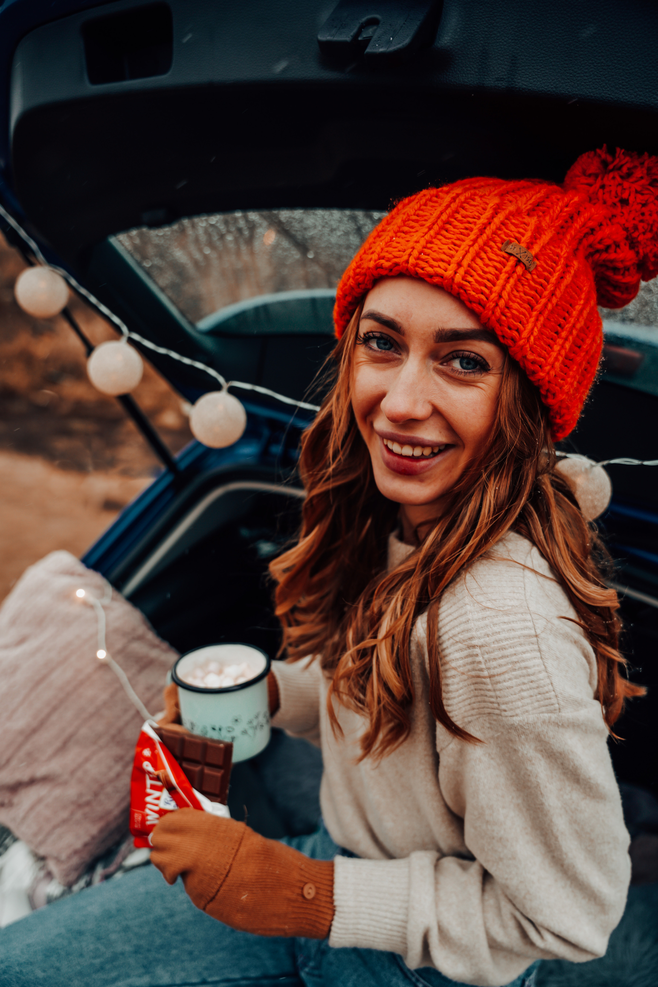 Helga Car Christmas photoshoot. Семейный фотограф Плзень Анита Дергачева