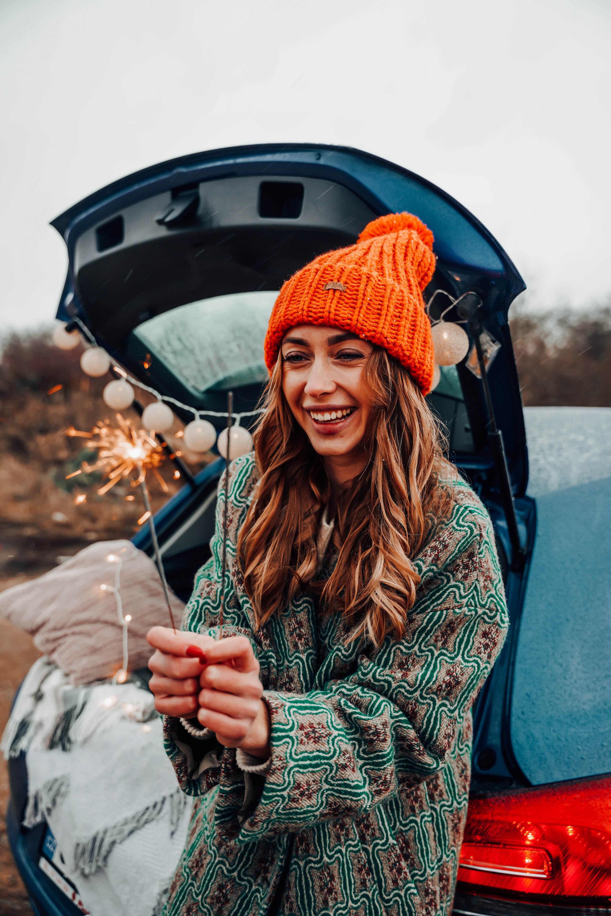 Helga Car Christmas photoshoot. Семейный фотограф Плзень Анита Дергачева