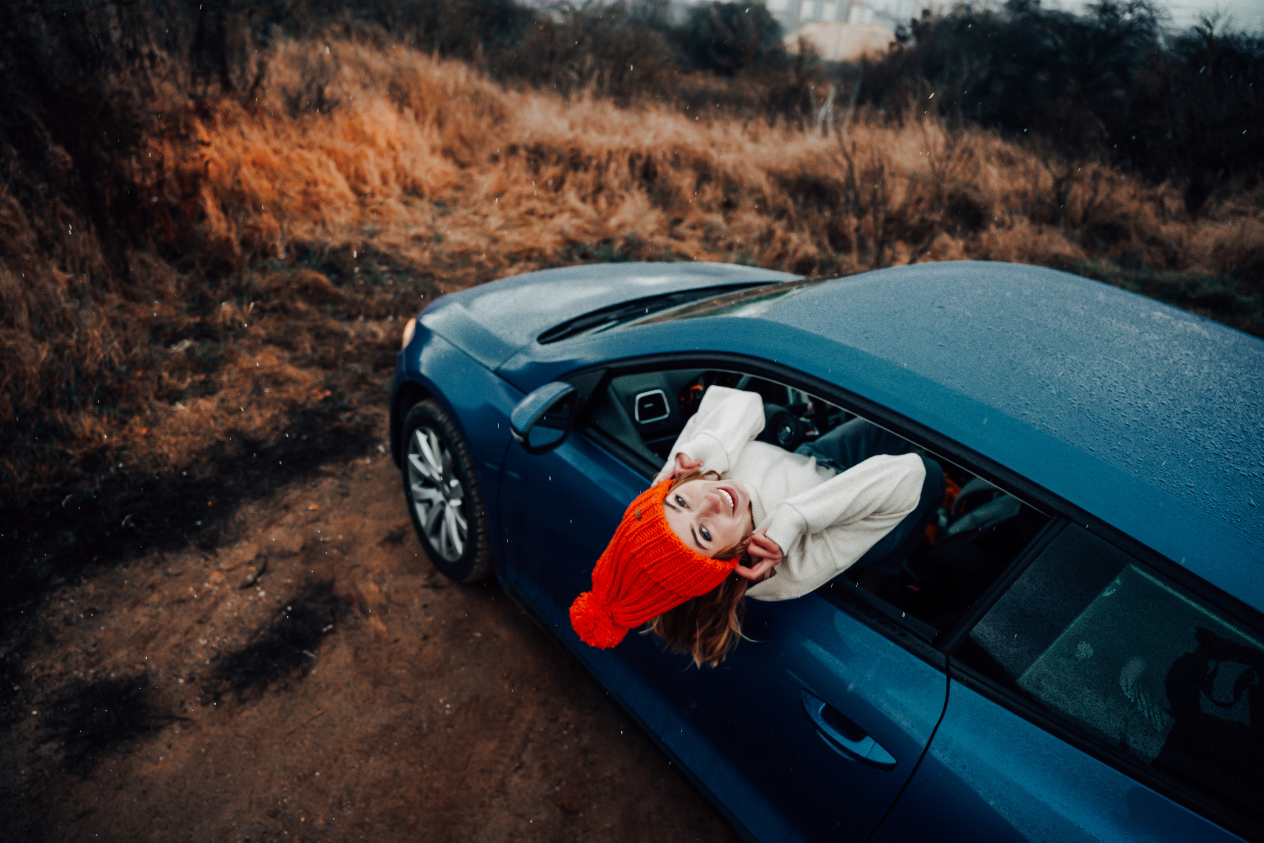 Helga Car Christmas photoshoot. Семейный фотограф Плзень Анита Дергачева