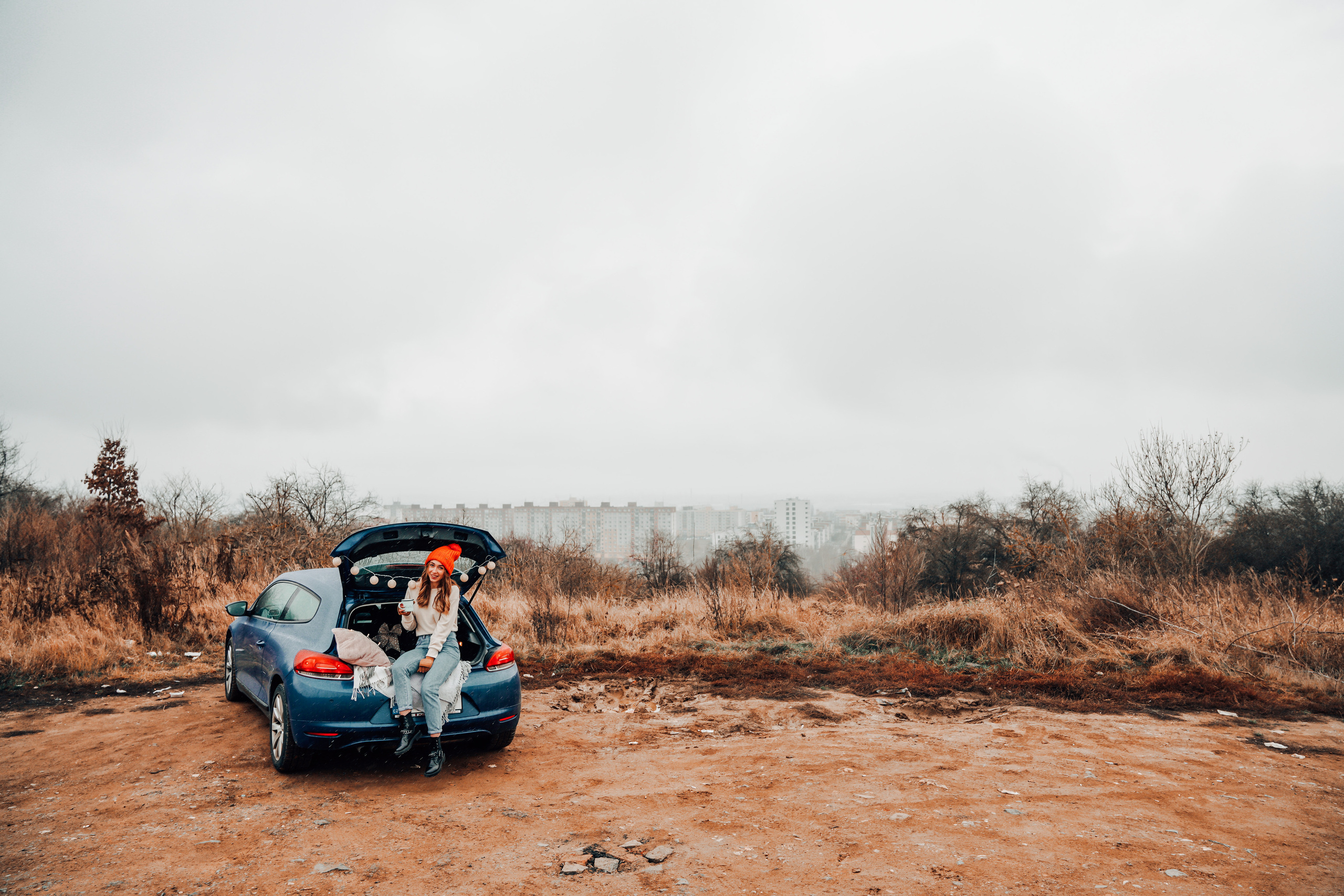 Helga Car Christmas photoshoot. Семейный фотограф Плзень Анита Дергачева