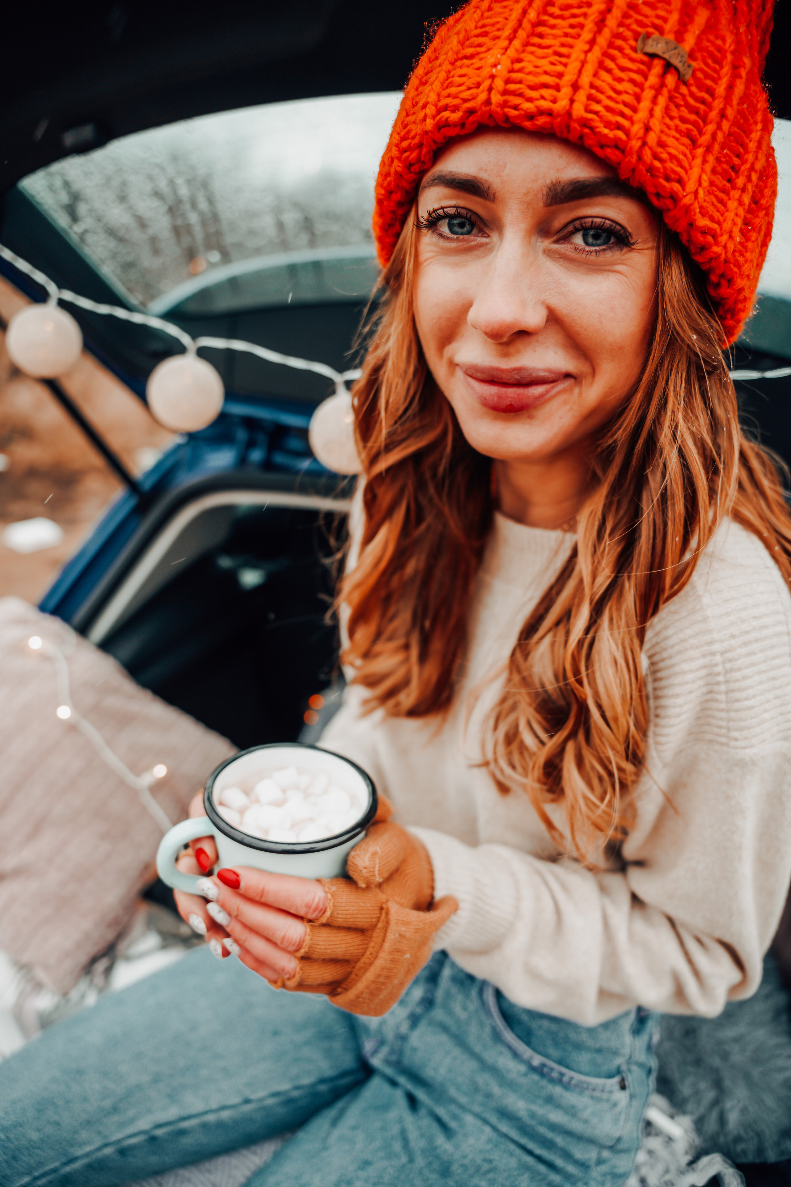 Helga Car Christmas photoshoot. Семейный фотограф Плзень Анита Дергачева