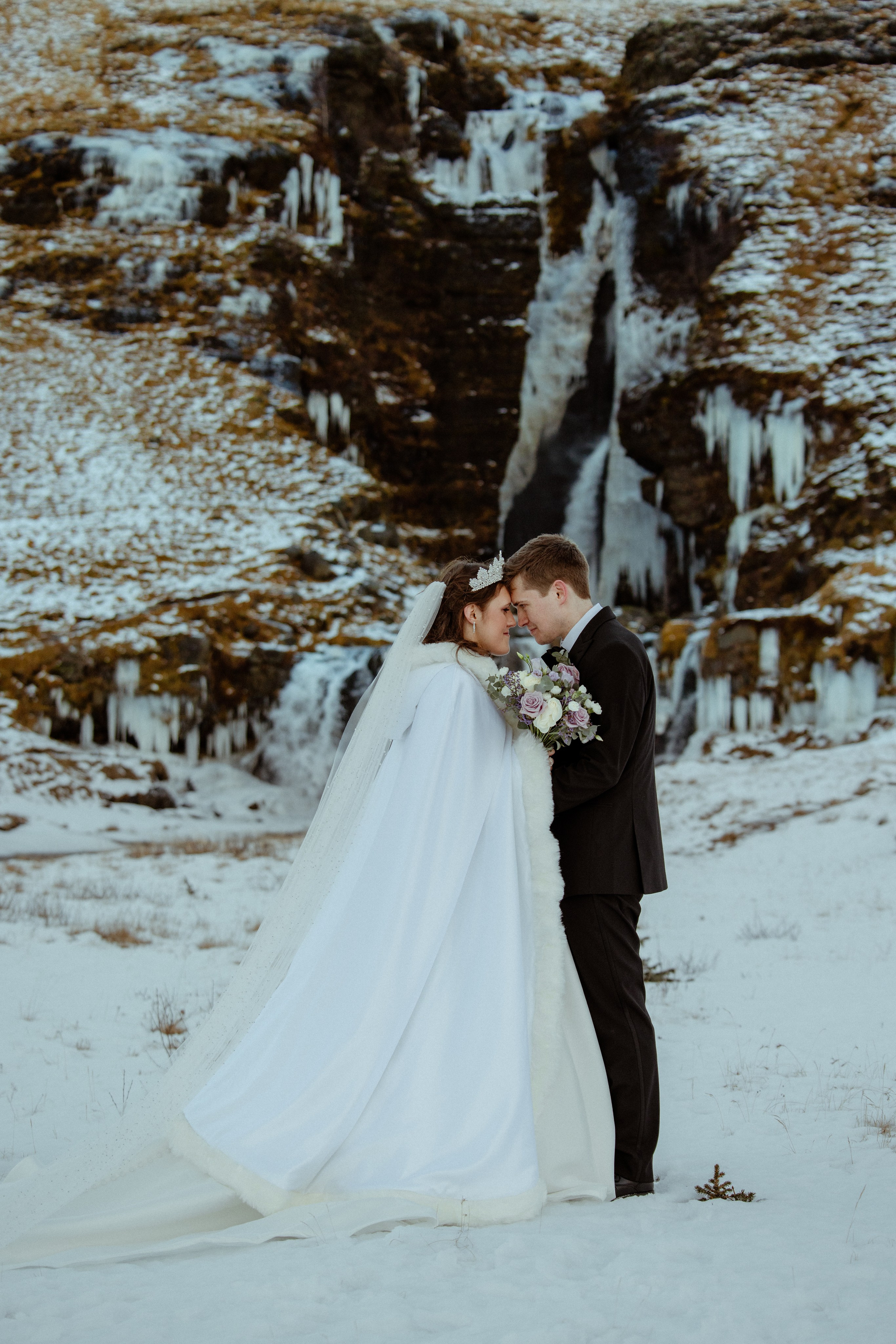 Snowy Elopement in Iceland. Iceland elopement photo and video | Nikolaichik Photo