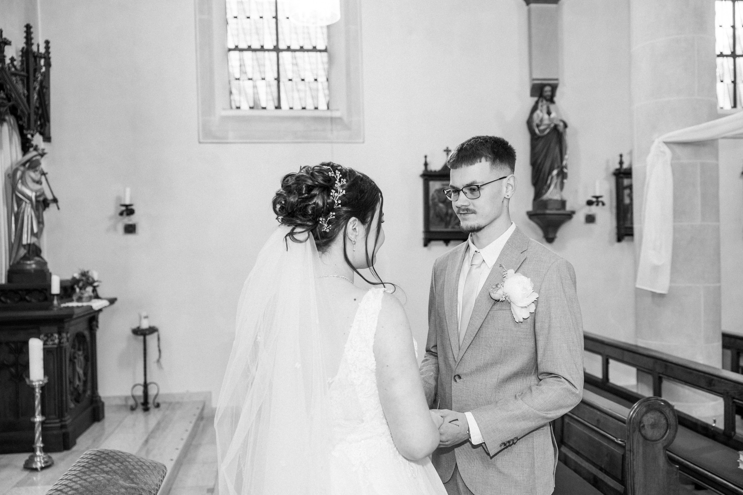 Kirchliche Trauung. Hochzeitfotograf in Bielefeld