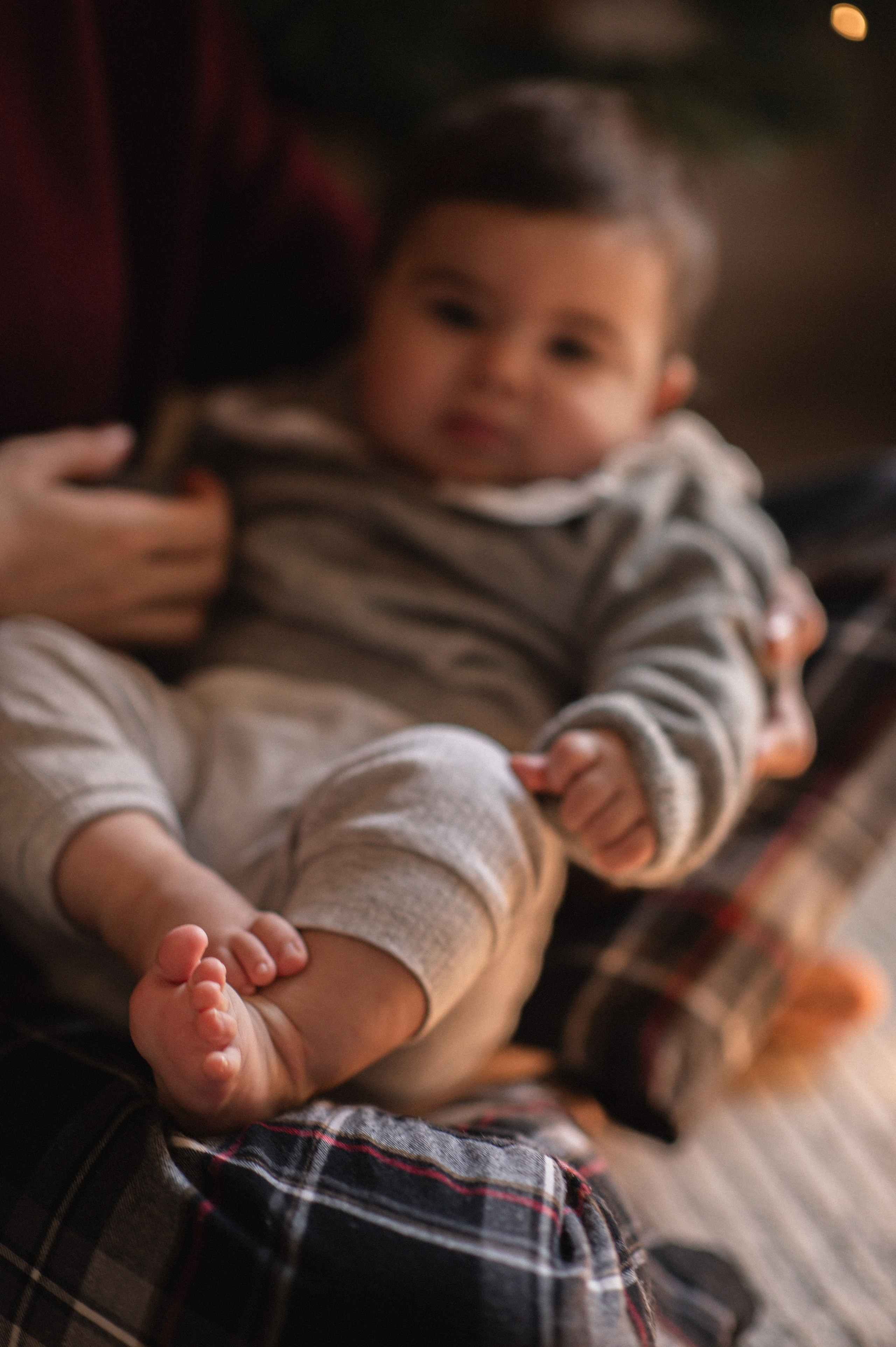 First Christmas. Family, children, portrait, and event photography in Thessaloniki