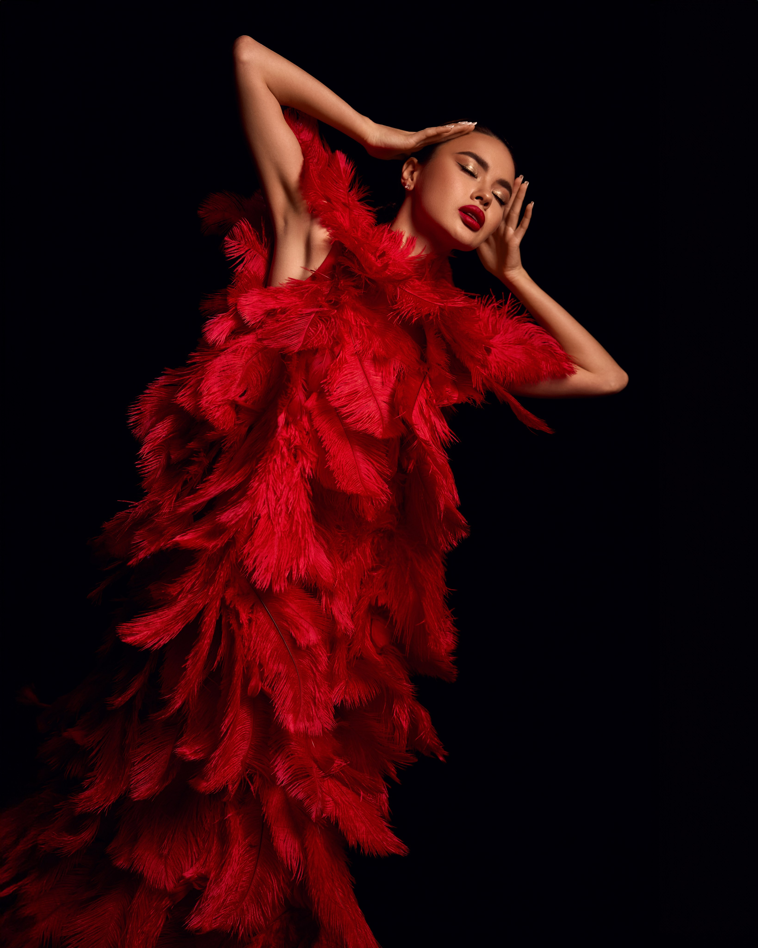 Studio-Shooting. Portraitfotografin Natalia Calcagnile