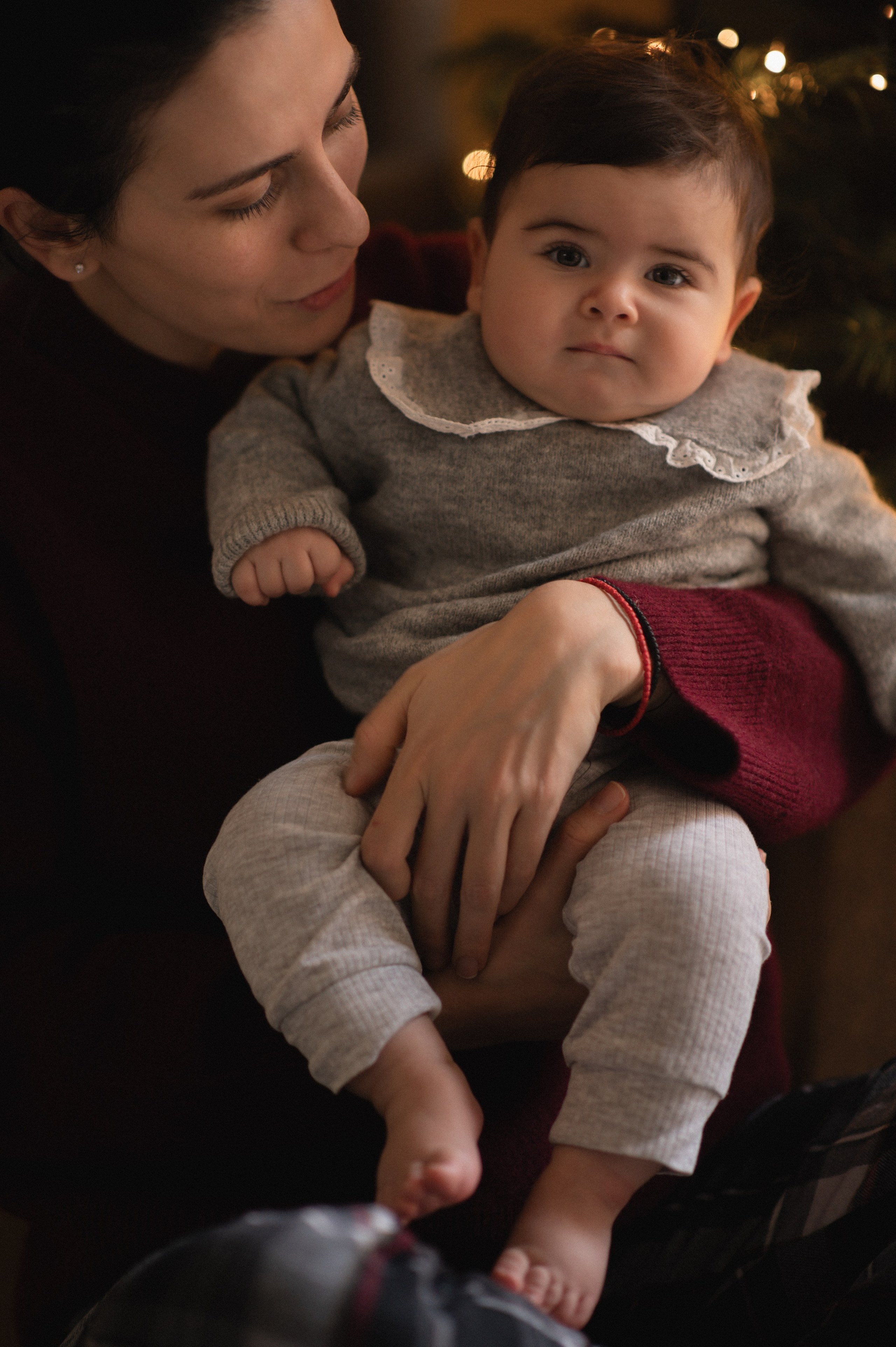 First Christmas. Family, children, portrait, and event photography in Thessaloniki