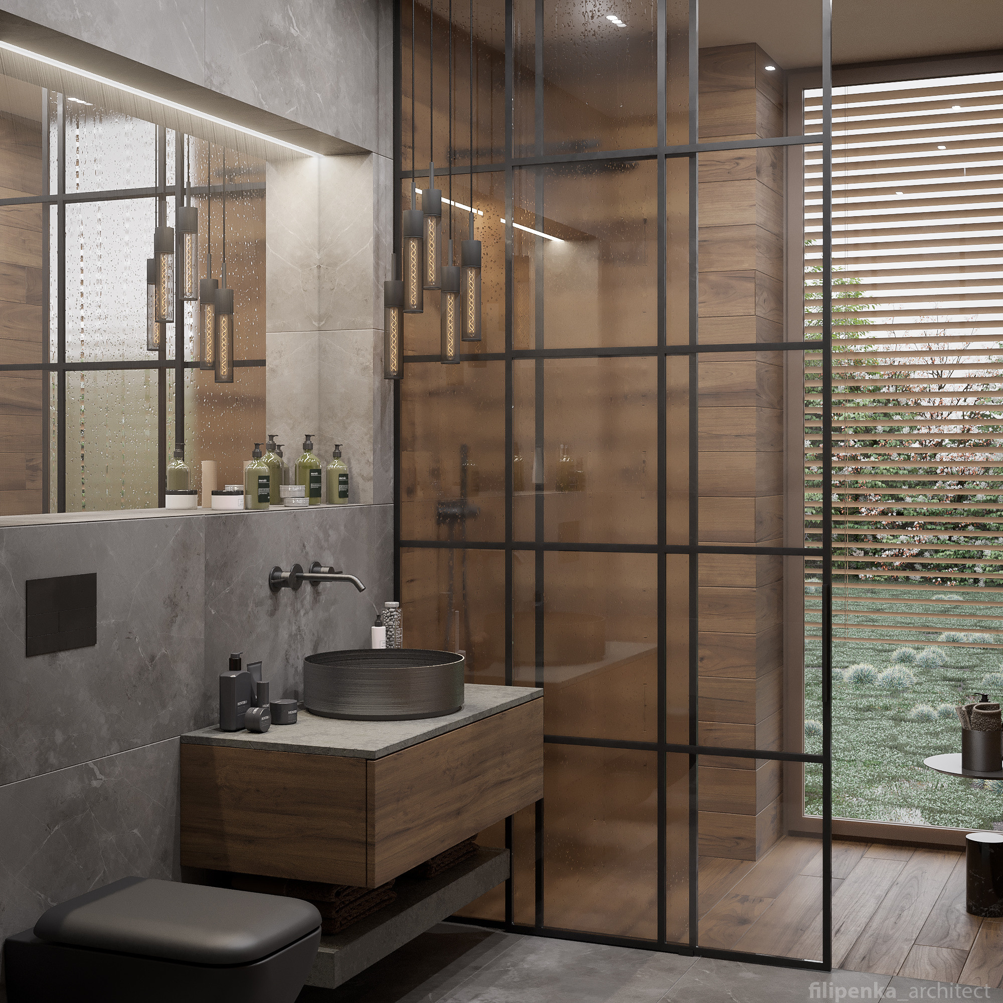 Koupelna 2.NP. Filipenka architects