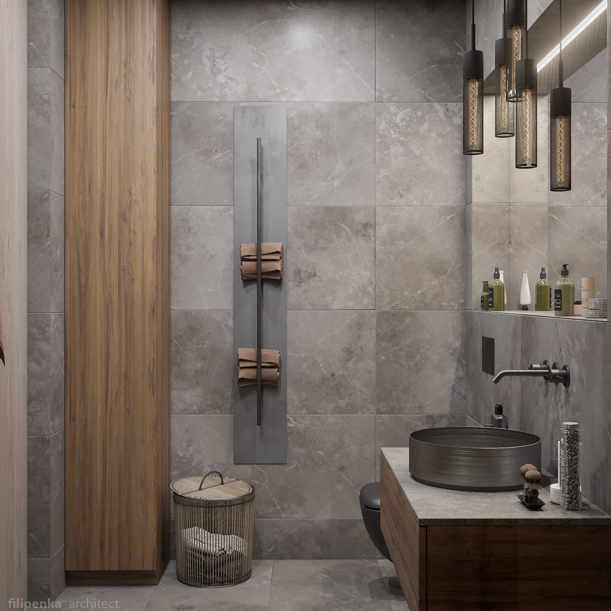 Koupelna 2.NP. Filipenka architects