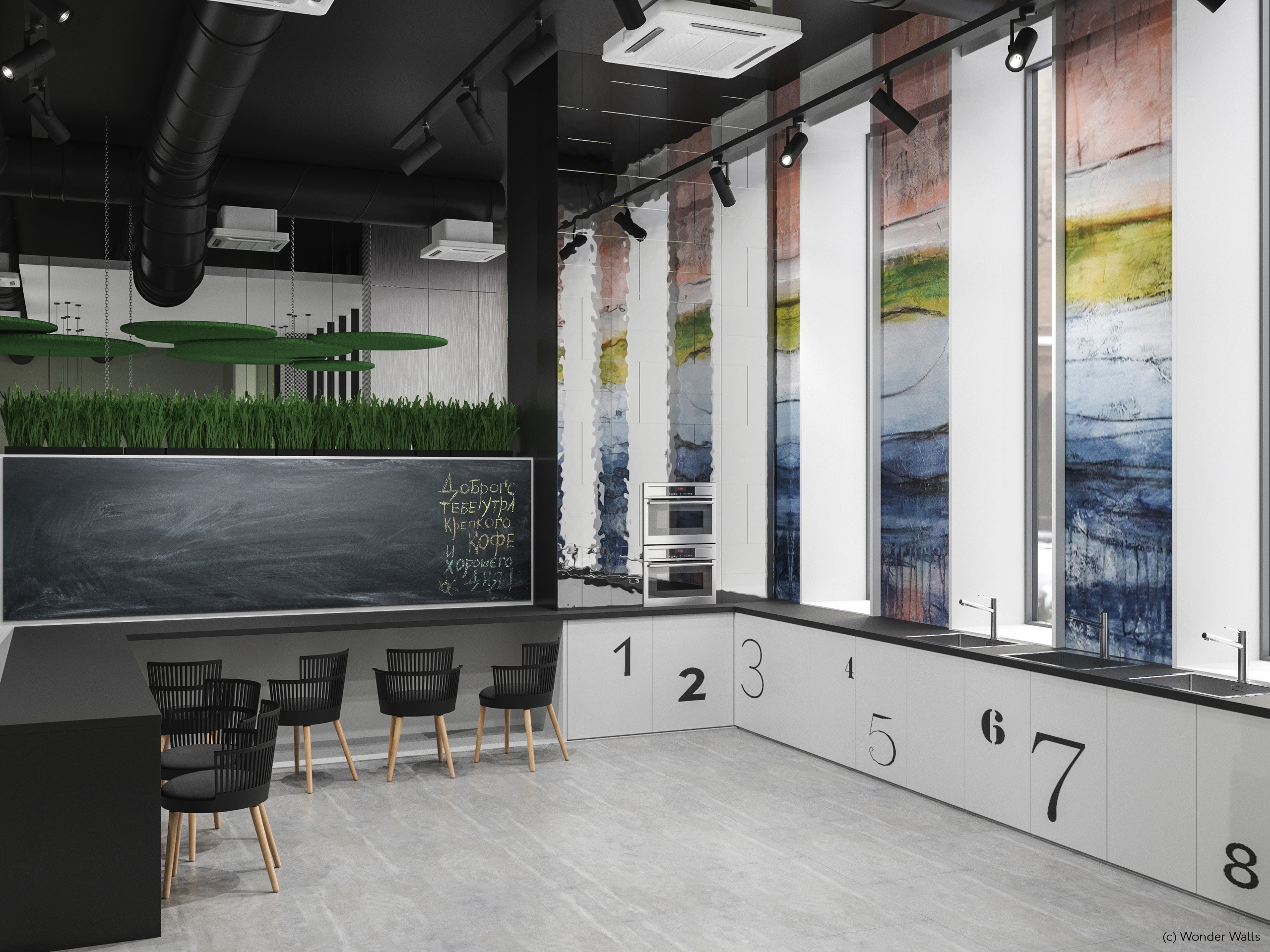 Public spaces. Interior design by Yuliya Shpeter