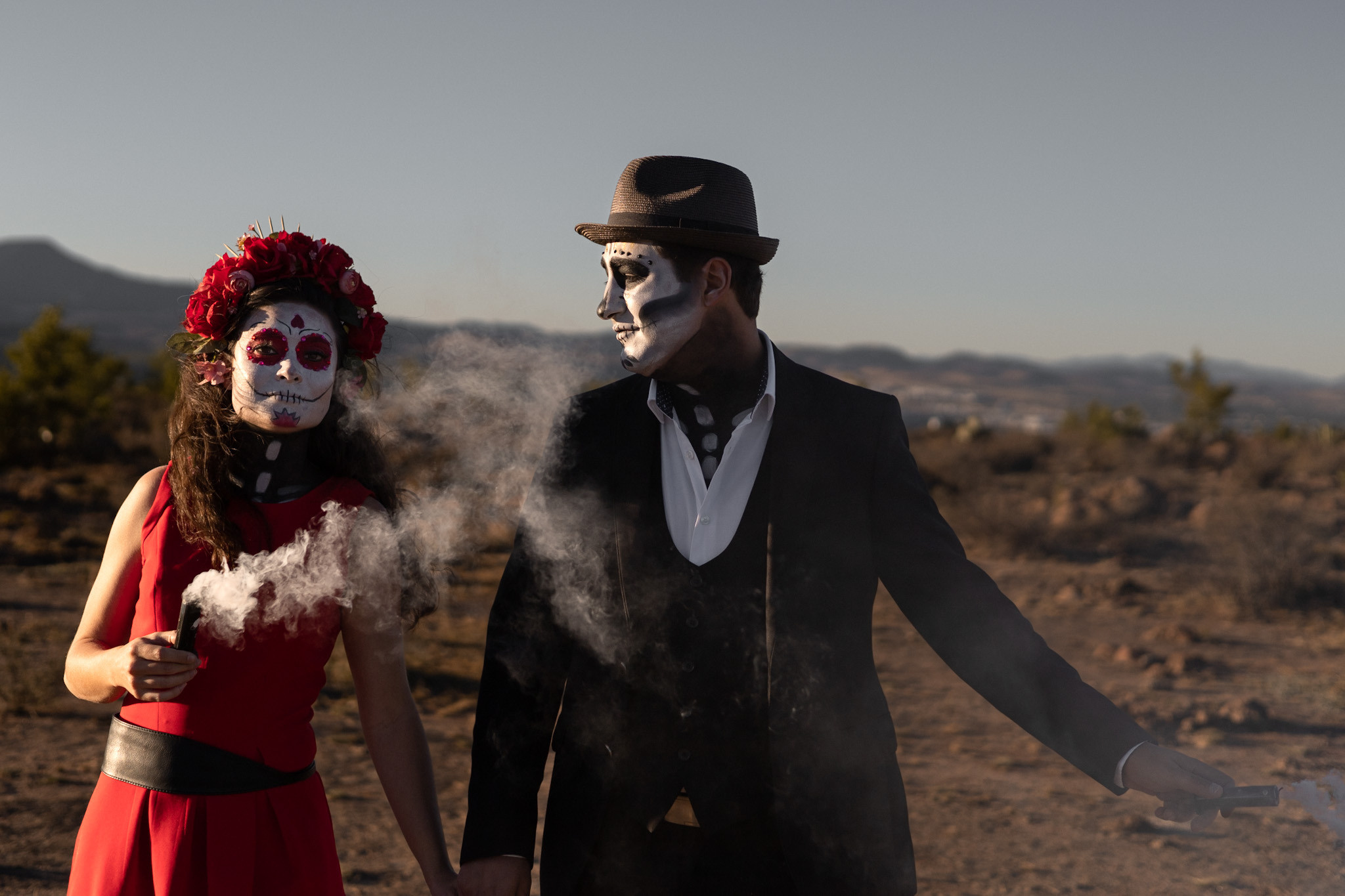 Day of the Dead | Couple Photoshoot. Lifestyle a rodinná fotografka v Pisku Oxana Telupilova