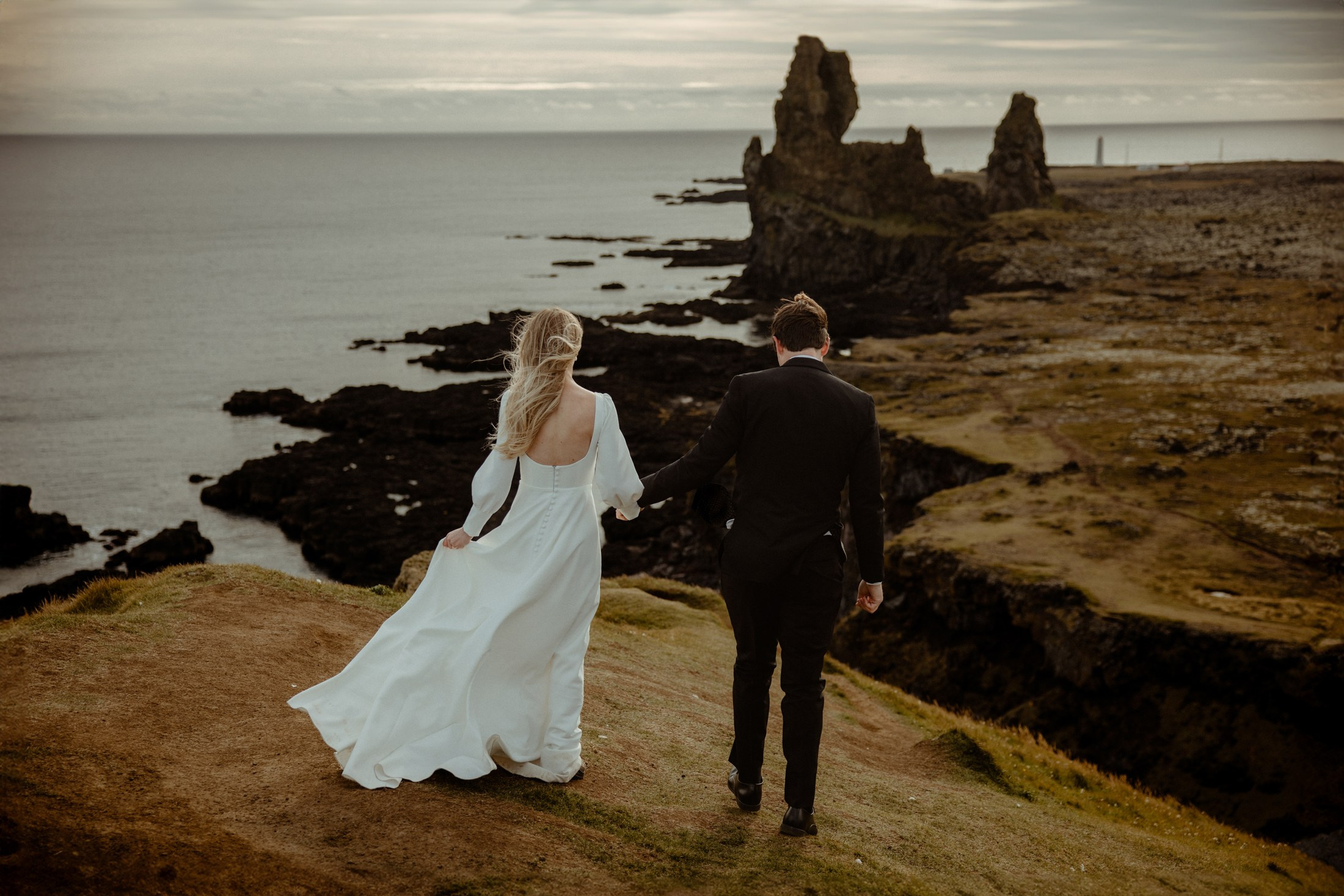 Iceland elopement at Budir Black Church | Snæfellsnes wedding by Iceland elopement photographer & videographer. Iceland elopement photographer & videographer
