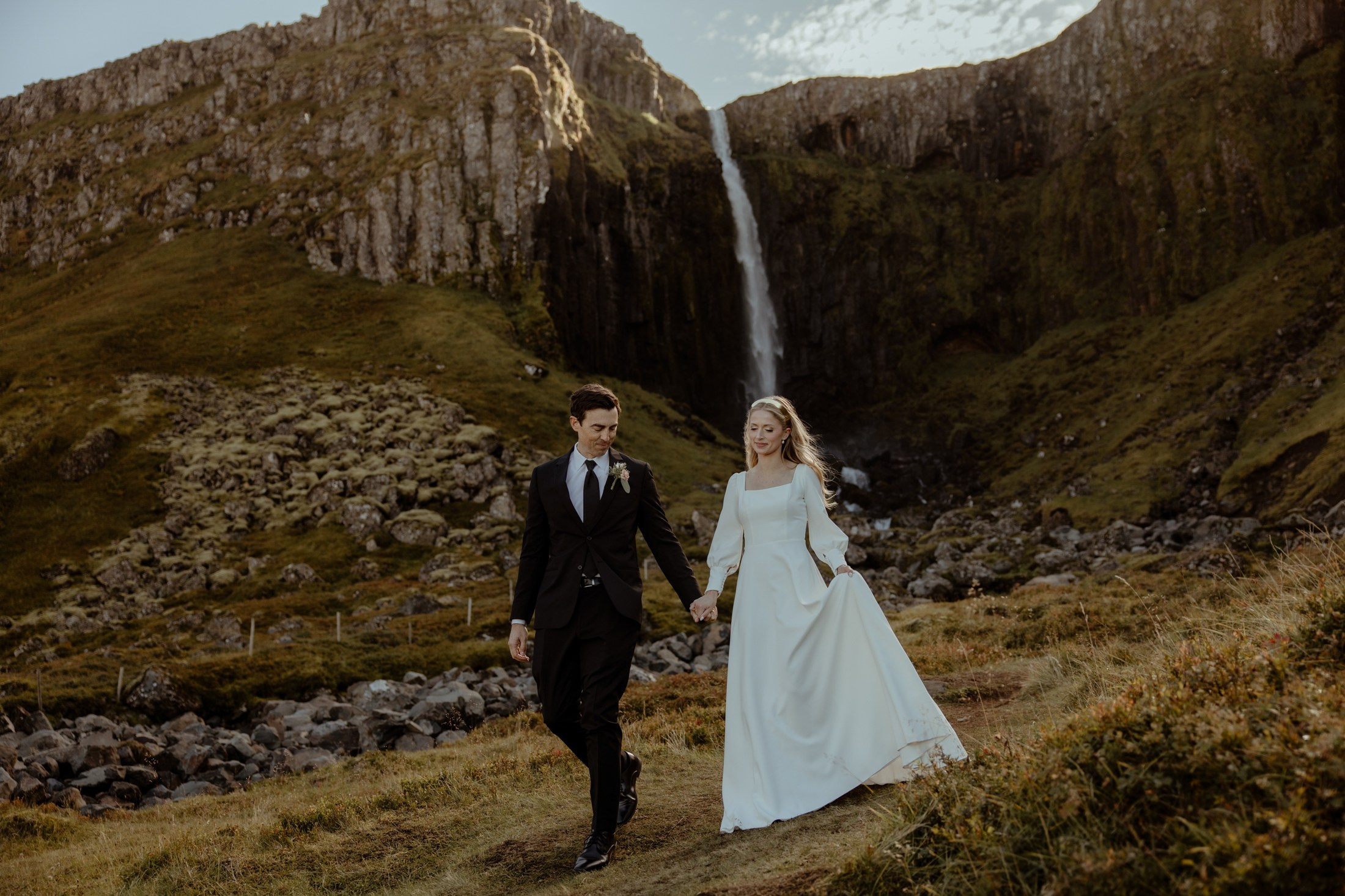 Iceland elopement at Budir Black Church | Snæfellsnes wedding by Iceland elopement photographer & videographer. Iceland elopement photographer & videographer