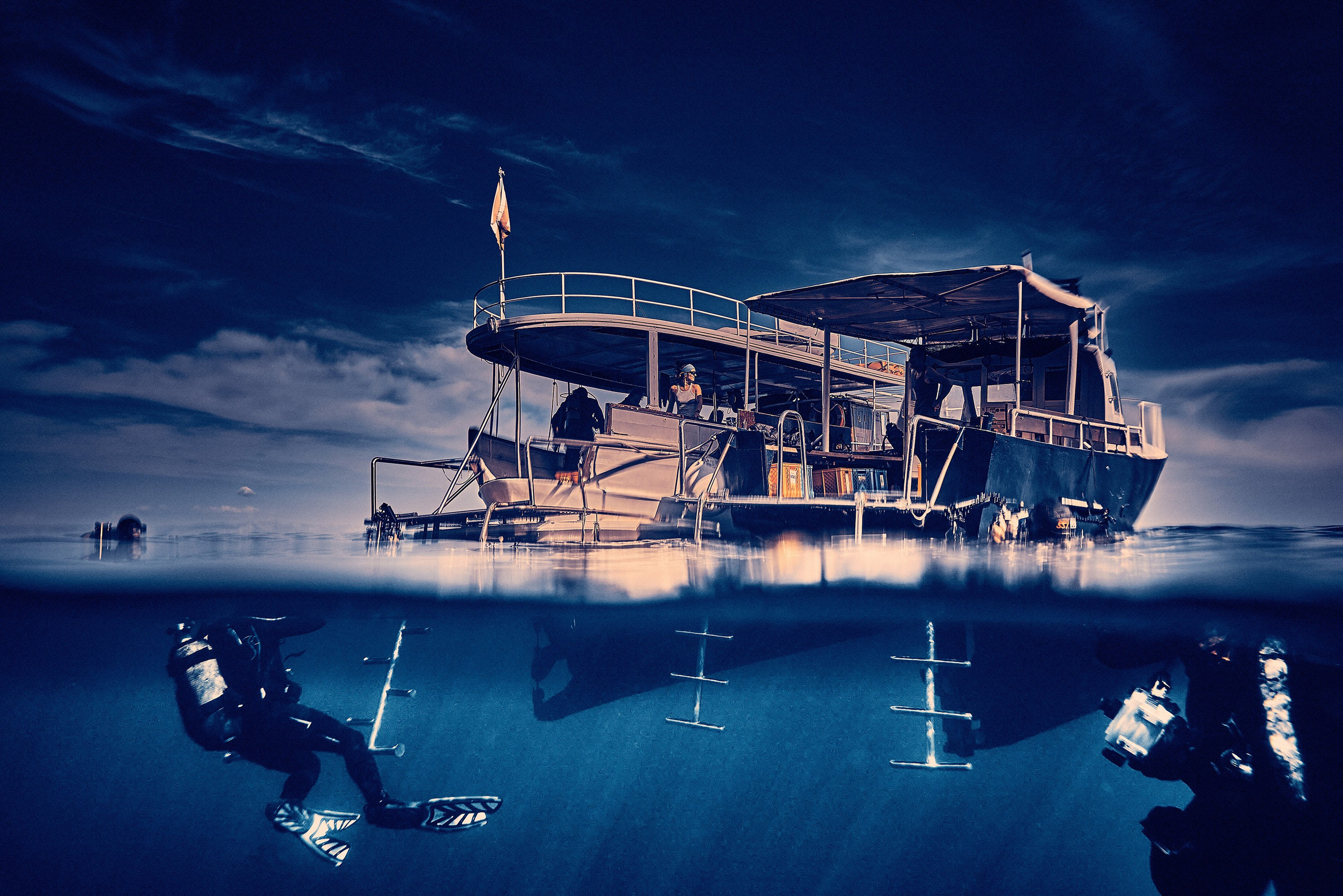 Fotograf podwodny Andriej Szypiłow. Portret podwodny. Underwater photographer Andriej Szypilow. Underwater portrait.