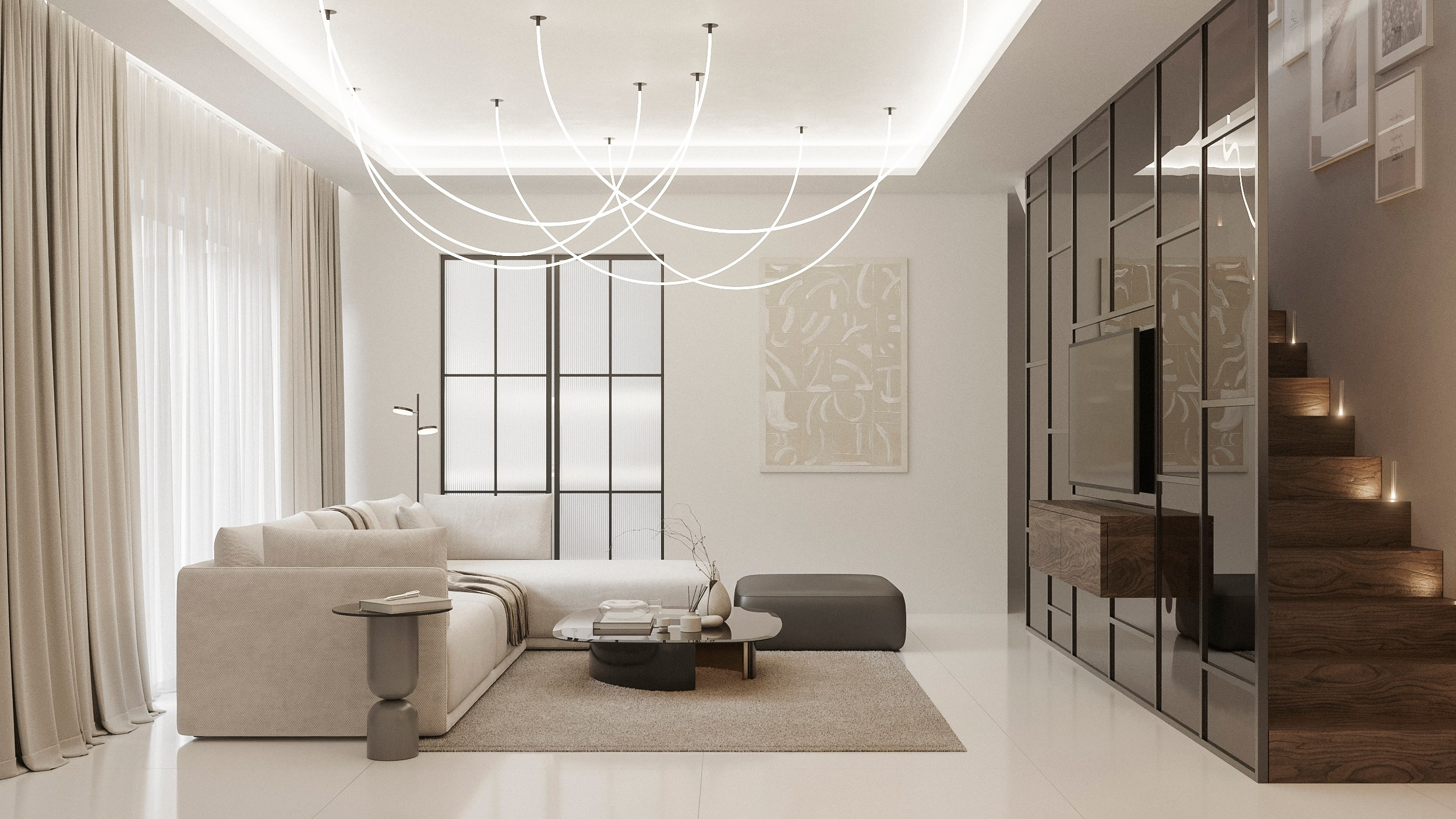 Obývací pokoj. Filipenka architects