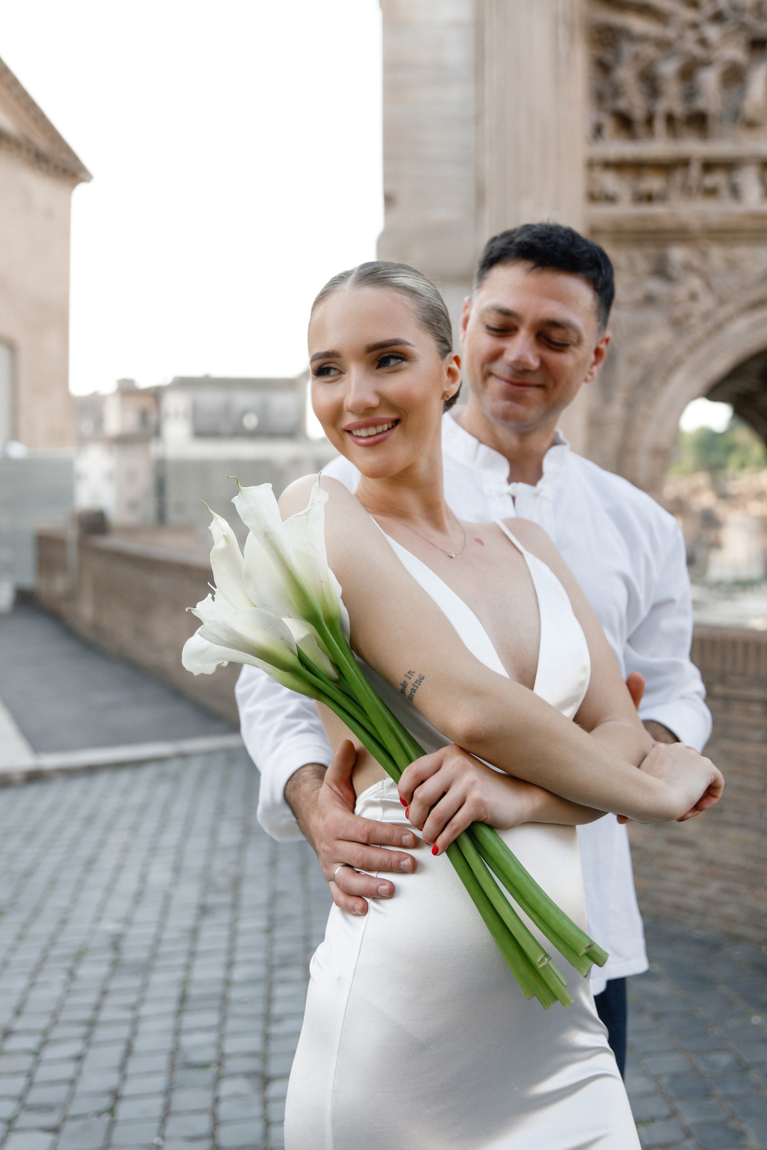 Elopement in Rome. Wedding Photographer Rome Tuscany Como Sicily Puglia Amalfy Italy- Oksana Savenchuk