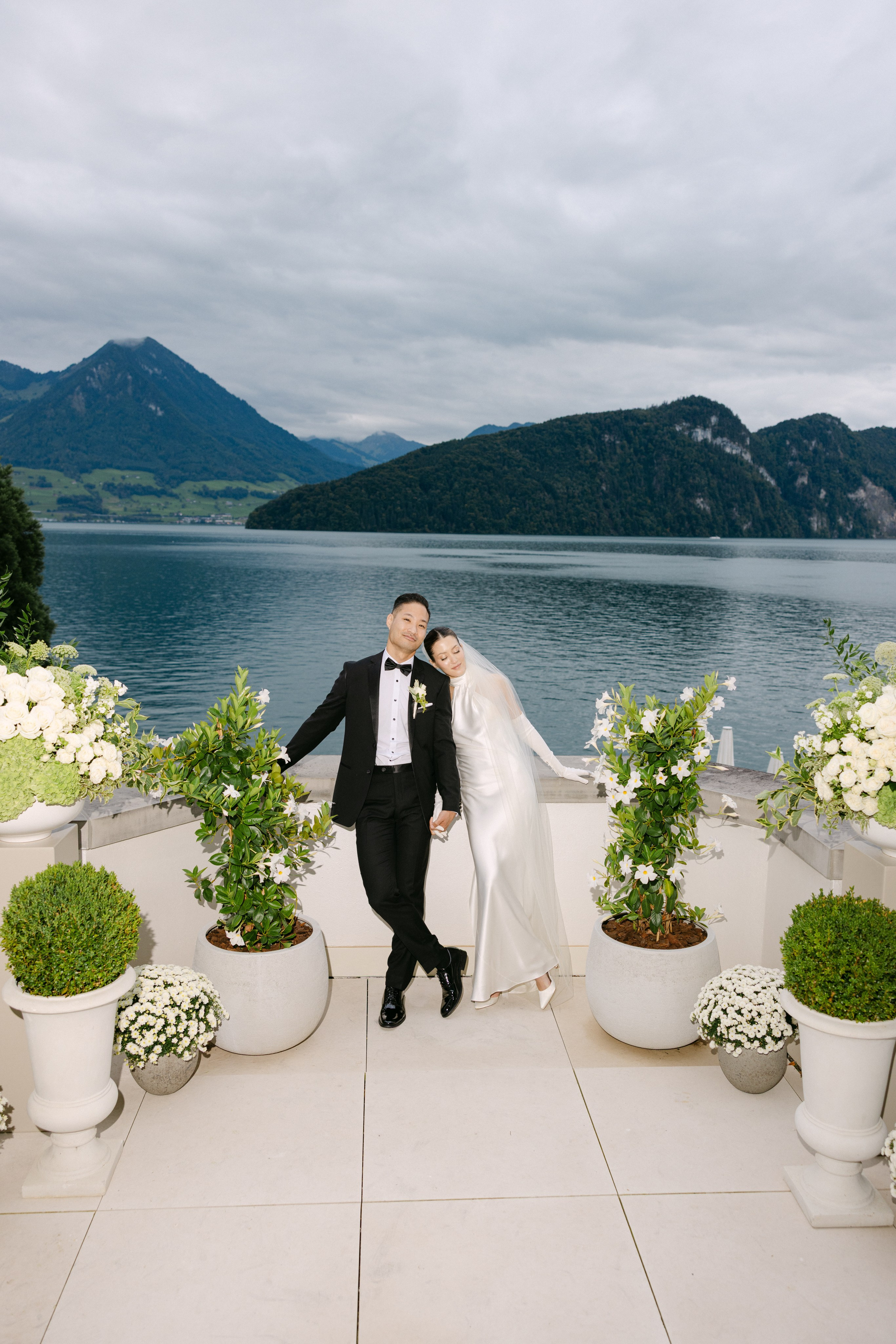 Intimate wedding at Parkhotel Vitznau on Lake Lucerne. Wedding and Family Photographer Switzerland and Italy. Valeria Diaz