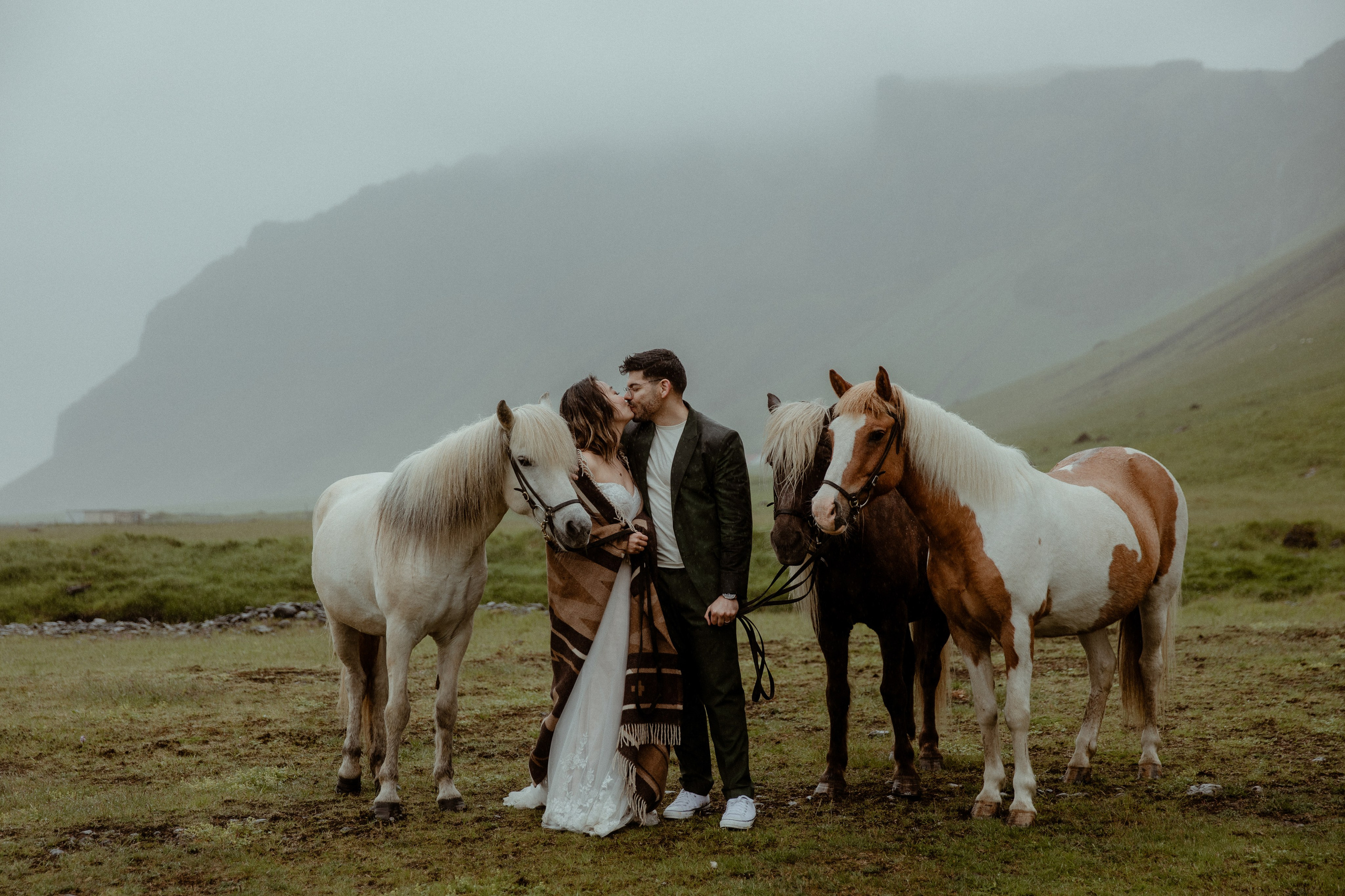 Elopement at Kvernufoss Waterfall. Iceland elopement photo and video | Nikolaichik Photo