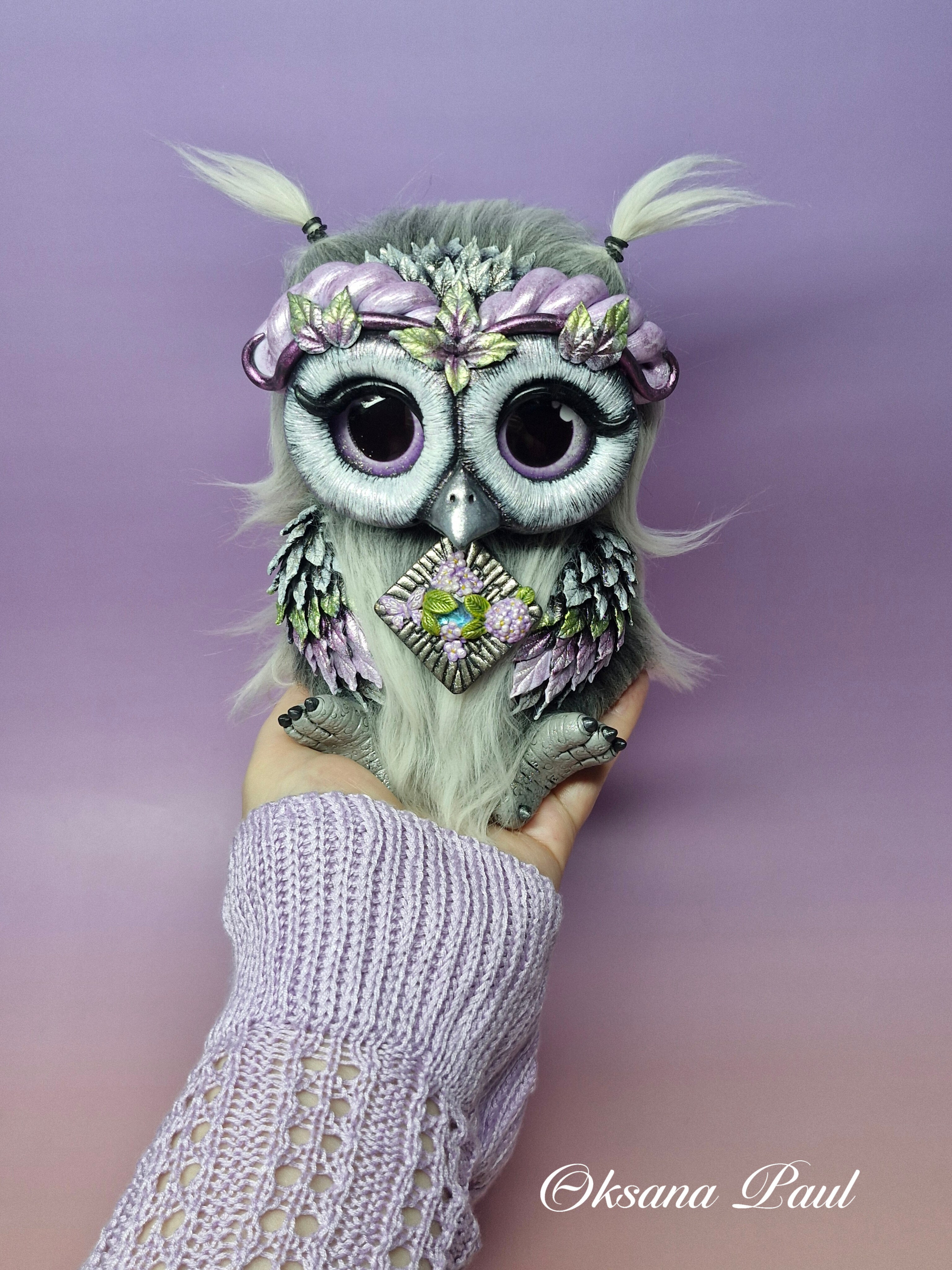 Авторская серия совят / Eulenkollektion ➤. Oksana Paul-Gardinen-Design Oksana Paul ✧ Art of Gardinen & Textile Design ✧ Polymer Clay Art & Handmade Creatures