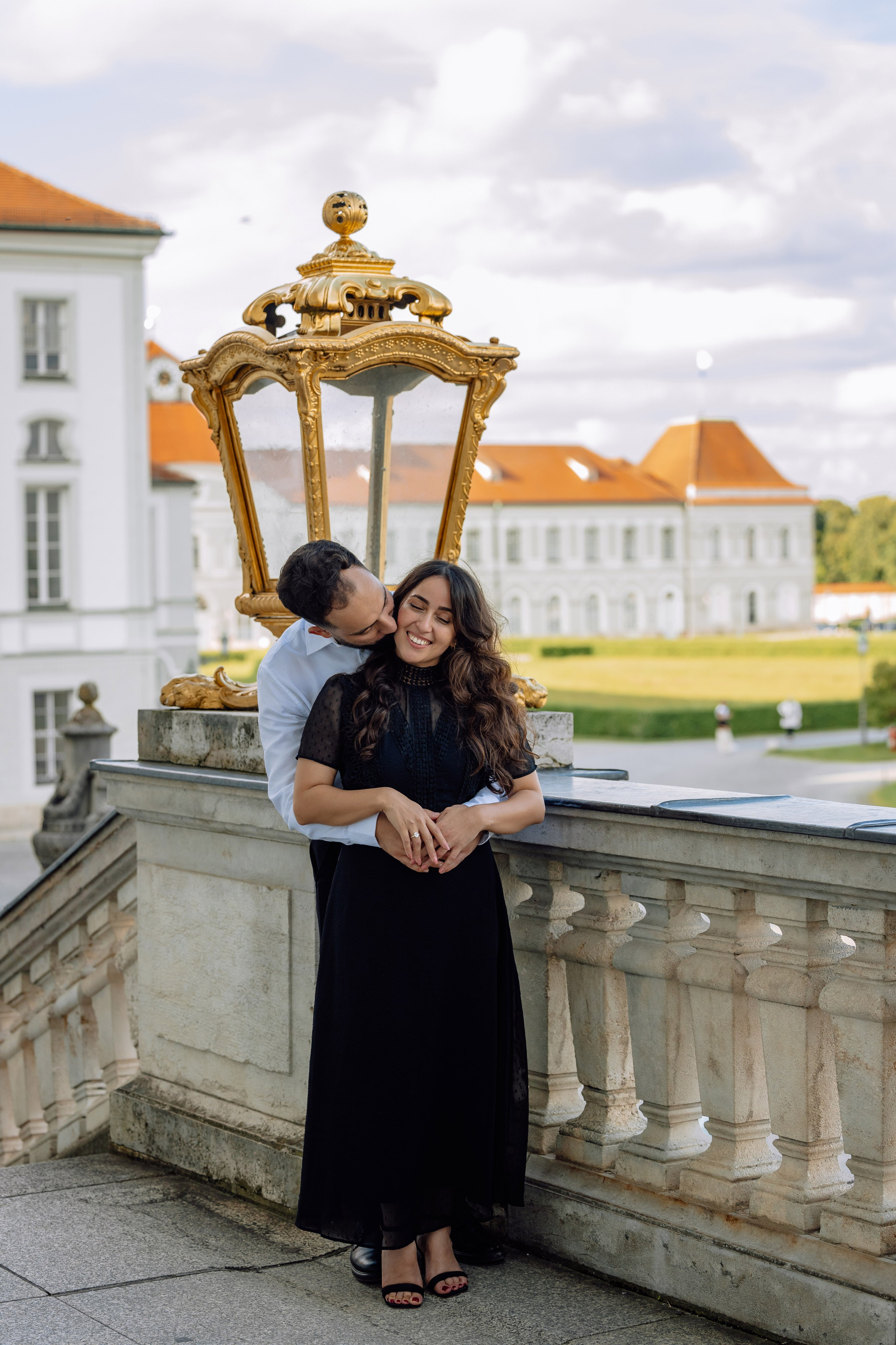 Antrag am Schloss Nymphenburg. Hochzeitsfotograf München Taufe Familienfotograf Tanja Mauke