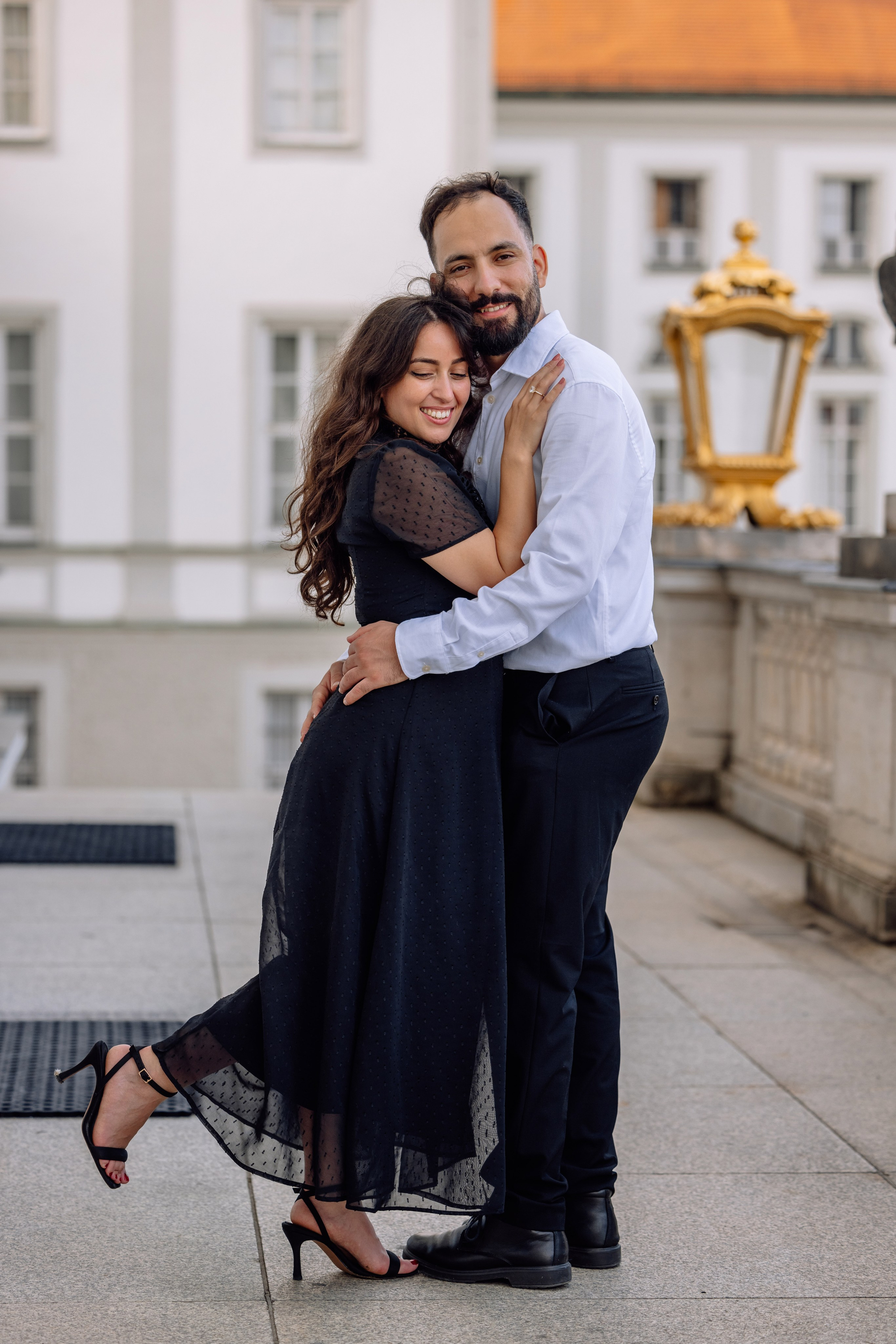 Antrag am Schloss Nymphenburg. Hochzeitsfotograf München Taufe Familienfotograf Tanja Mauke
