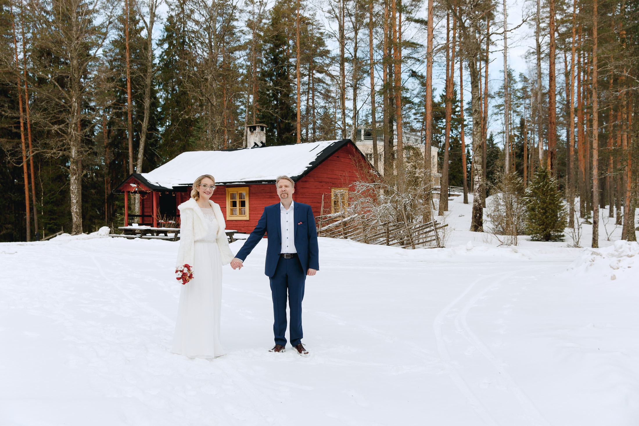 Sandra&Juhani, hääkuvaaja Nuuksio, Green window