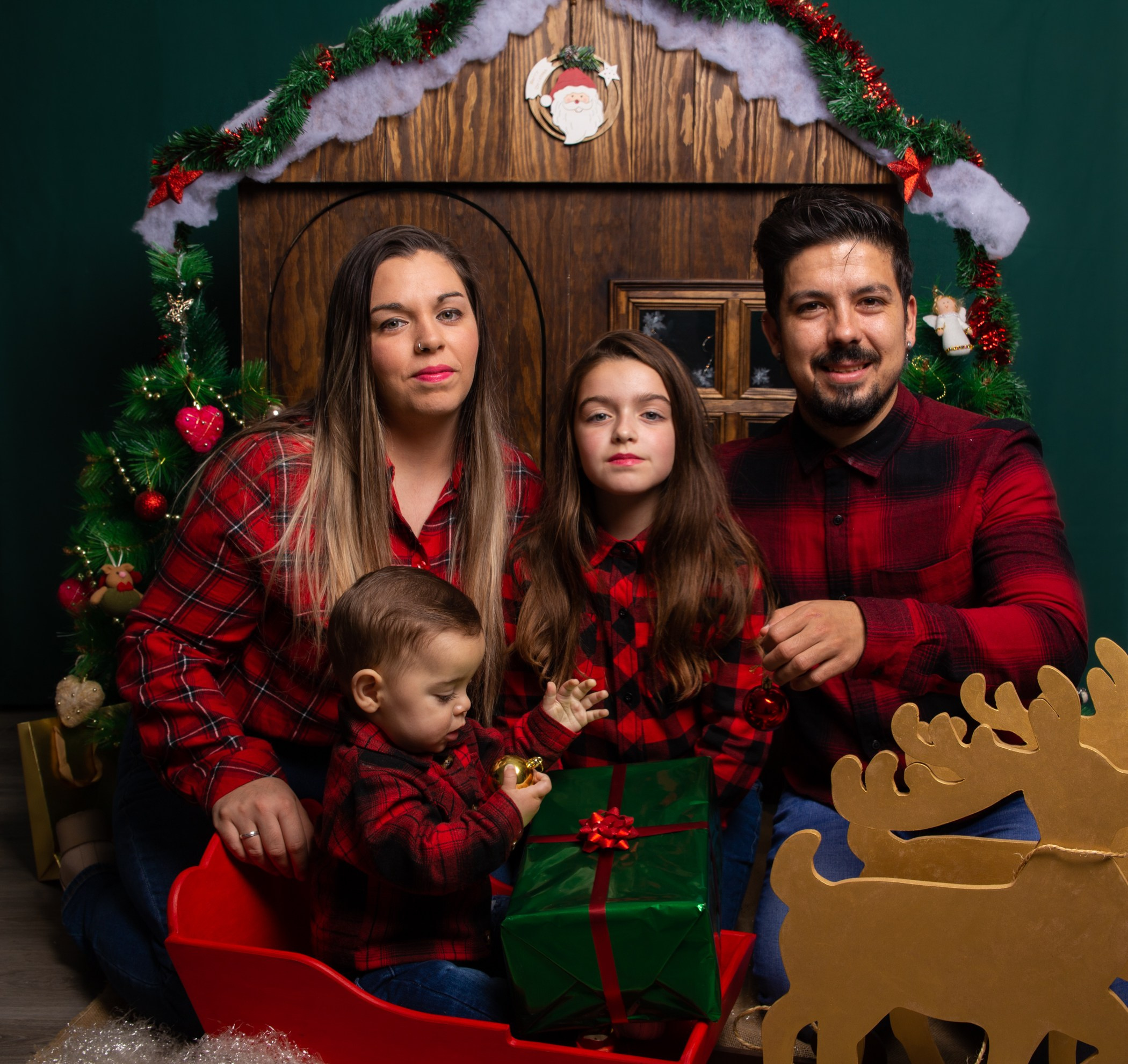 Navidad de Vanessa y familia. Фотограф в Матаро, Барселона. Евгения Шихина
