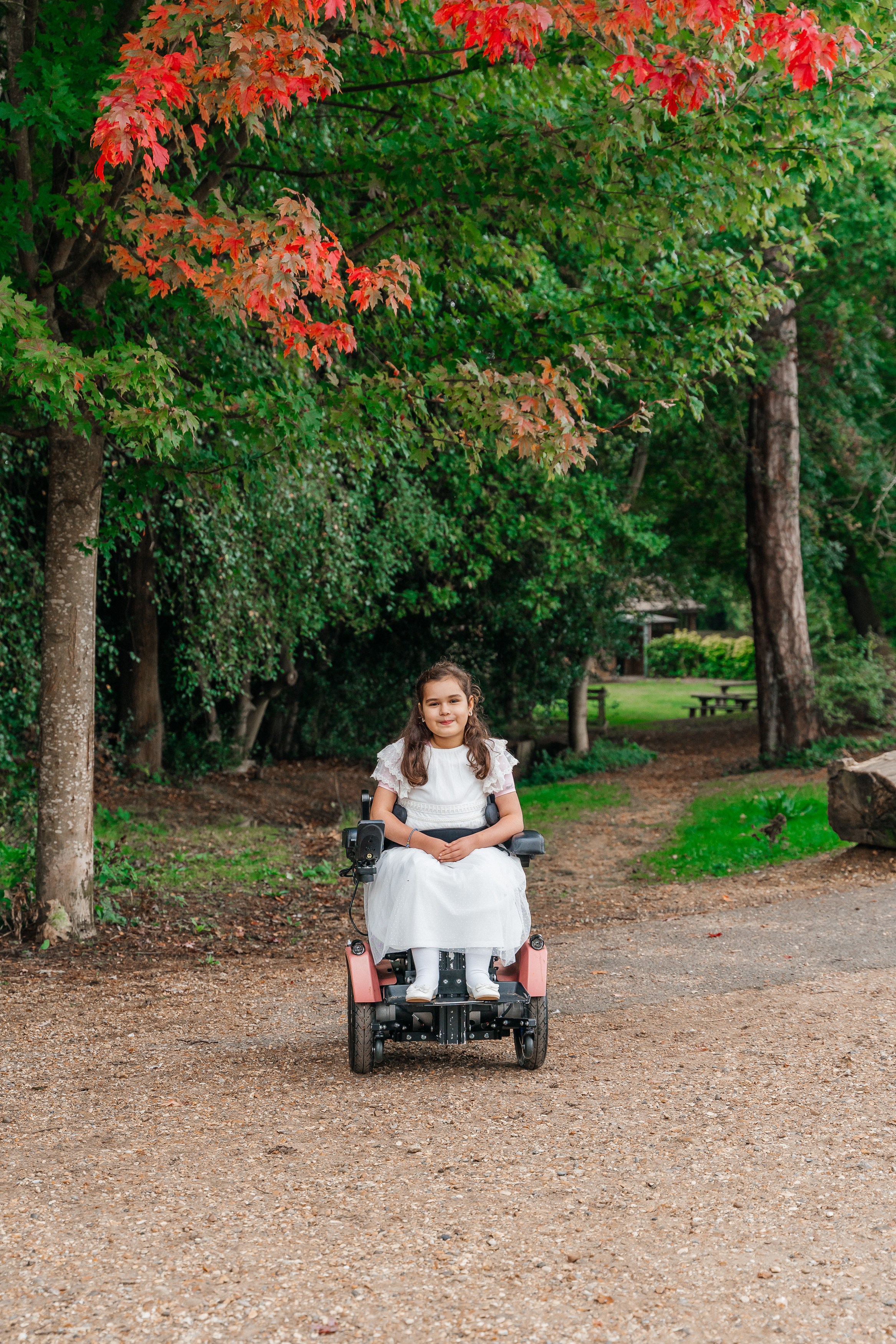 A family photo shoot in black park.