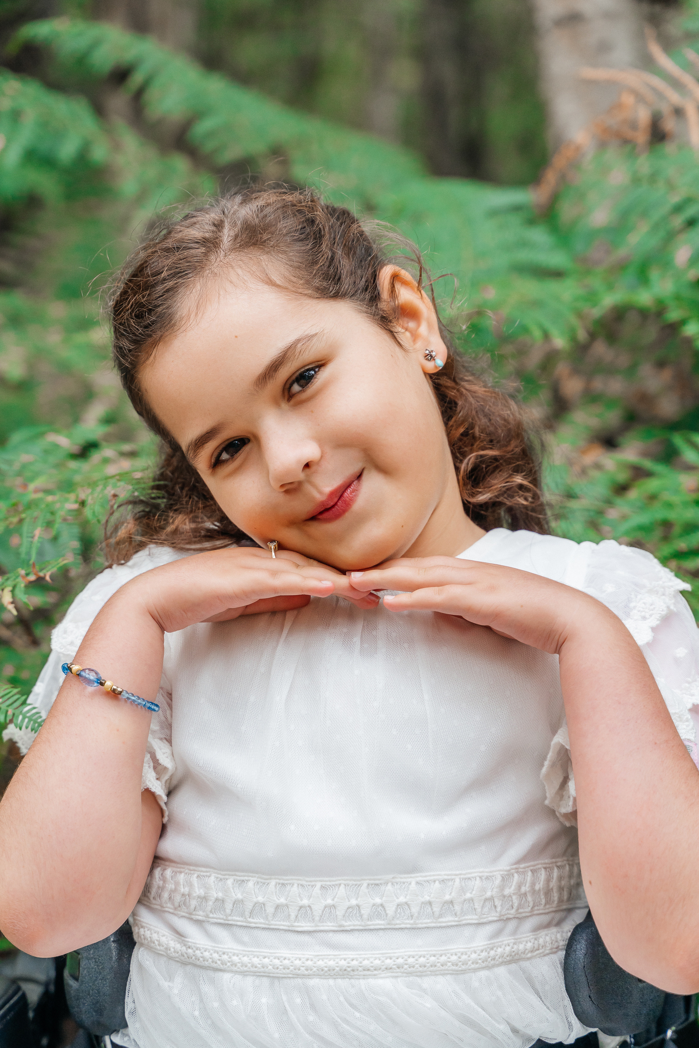 A family photo shoot in black park.