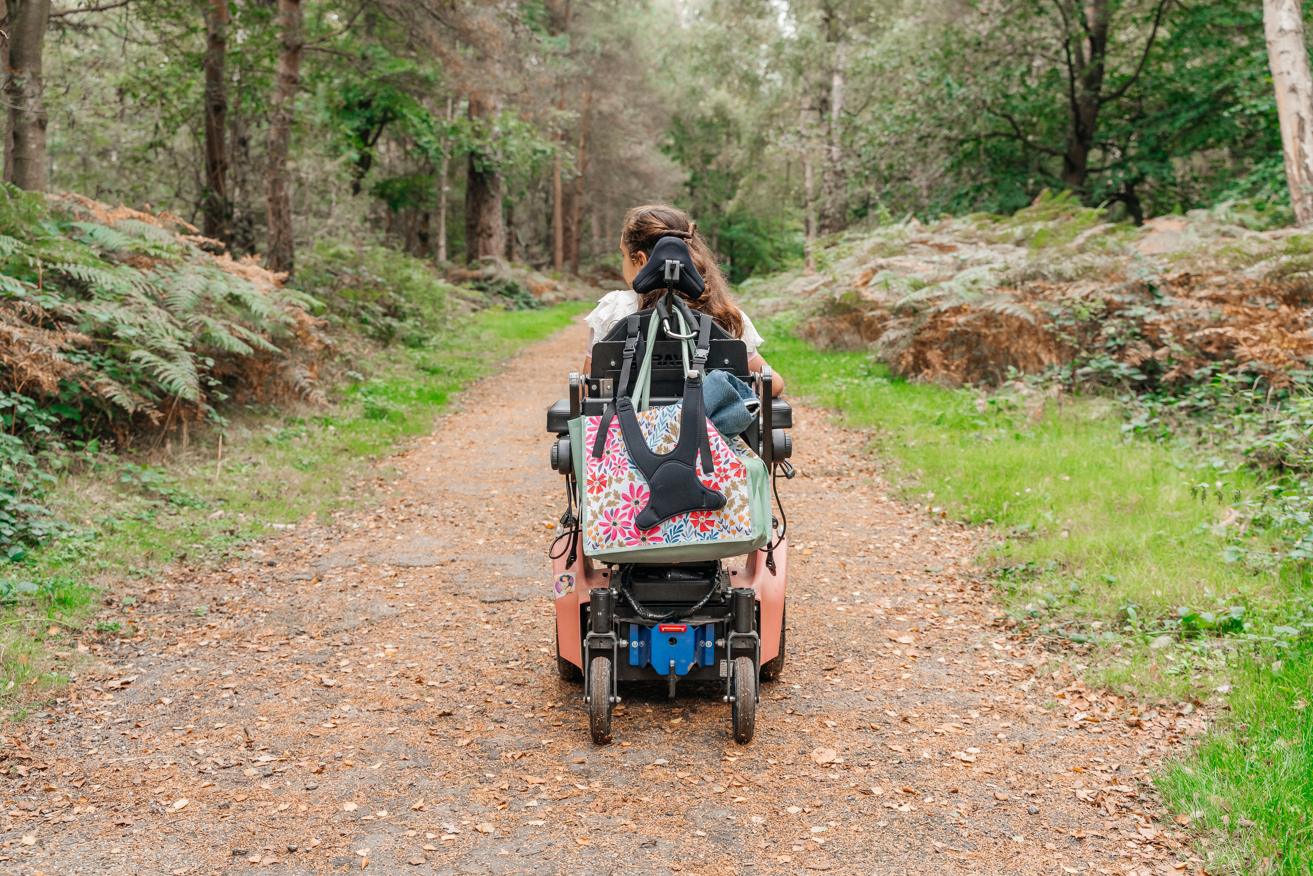A family photo shoot in black park.