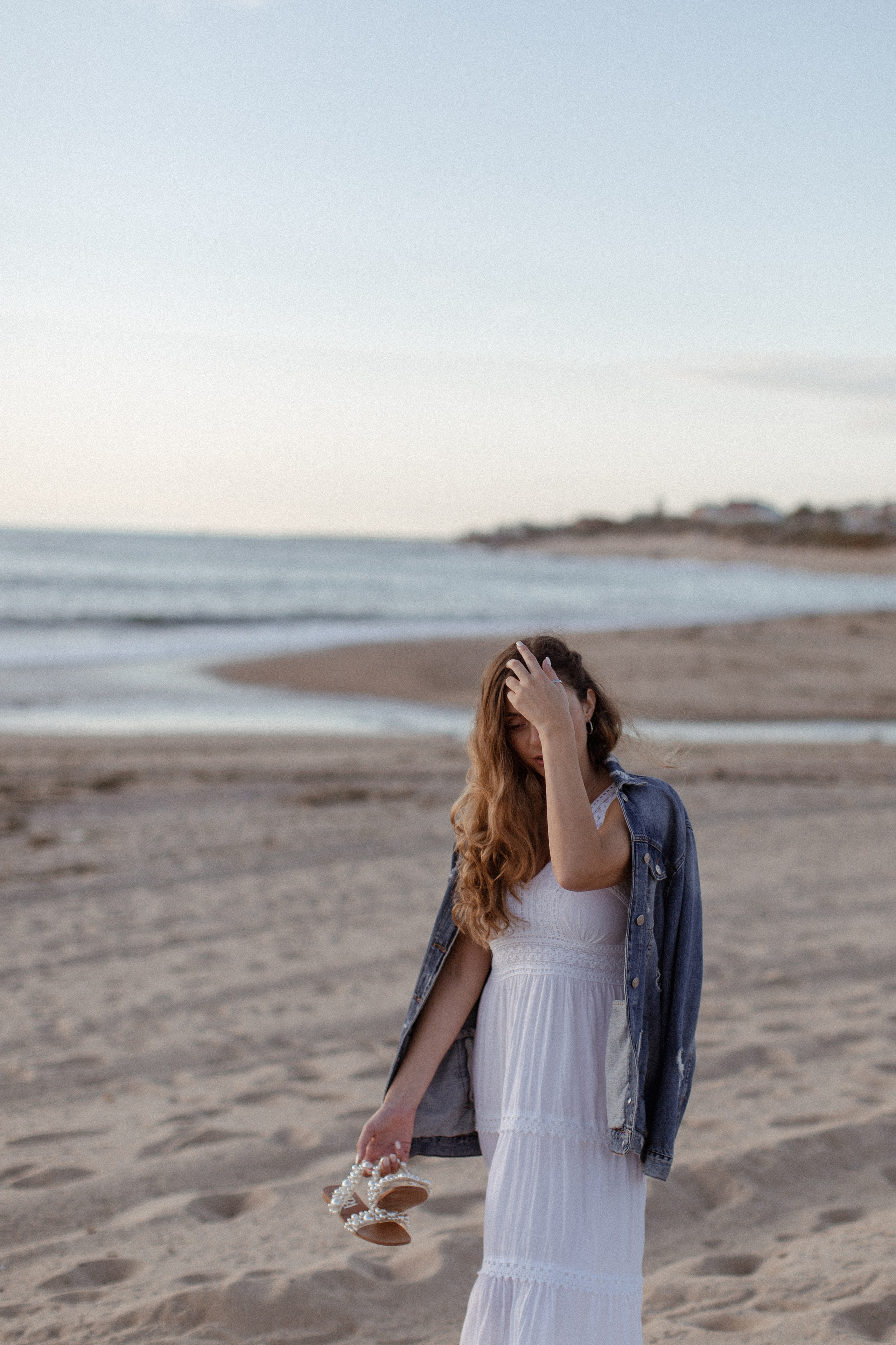 Sunset on the beach. True self