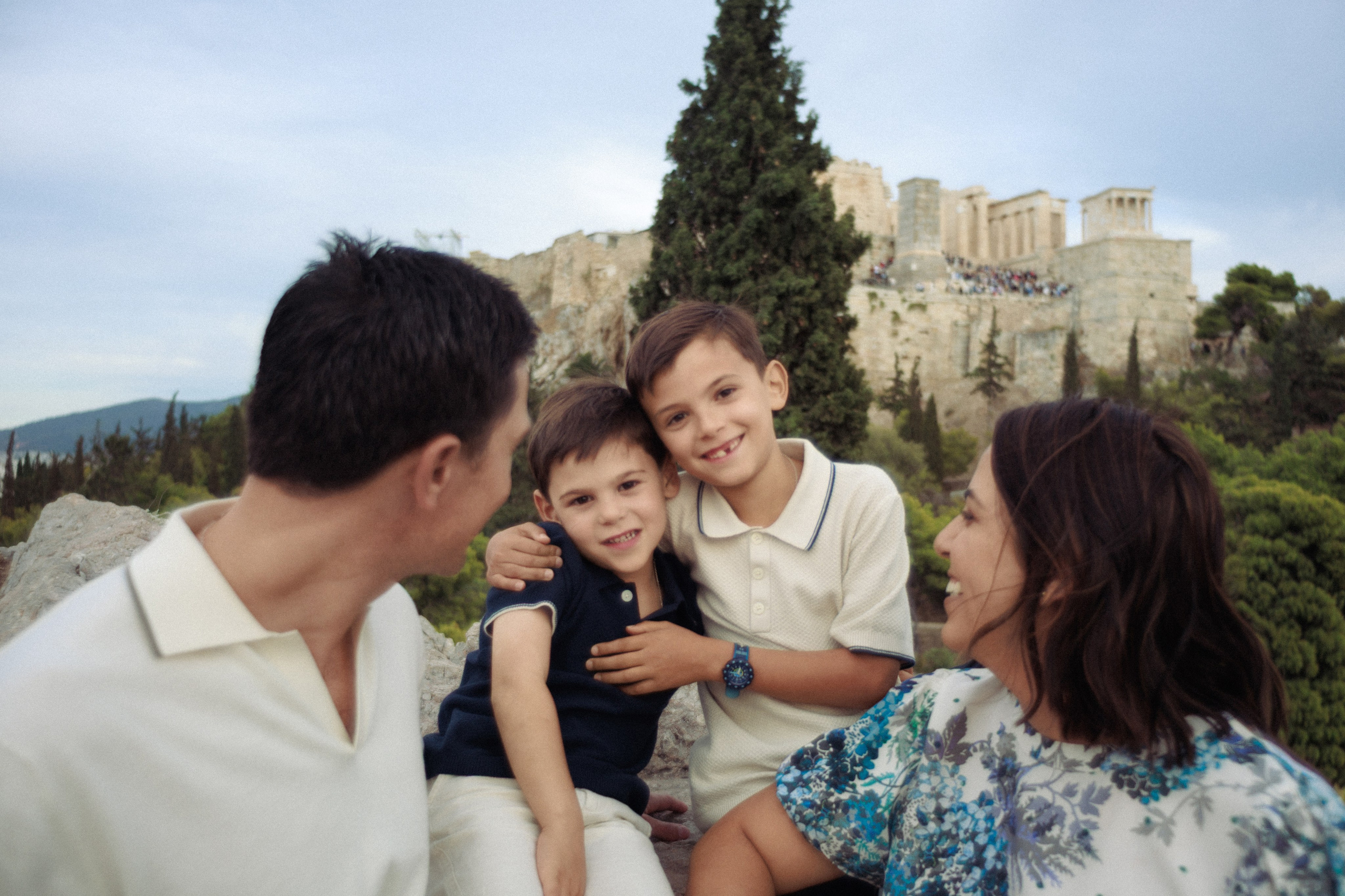 Spooner family in Athens. Photographer in Greece Kristina