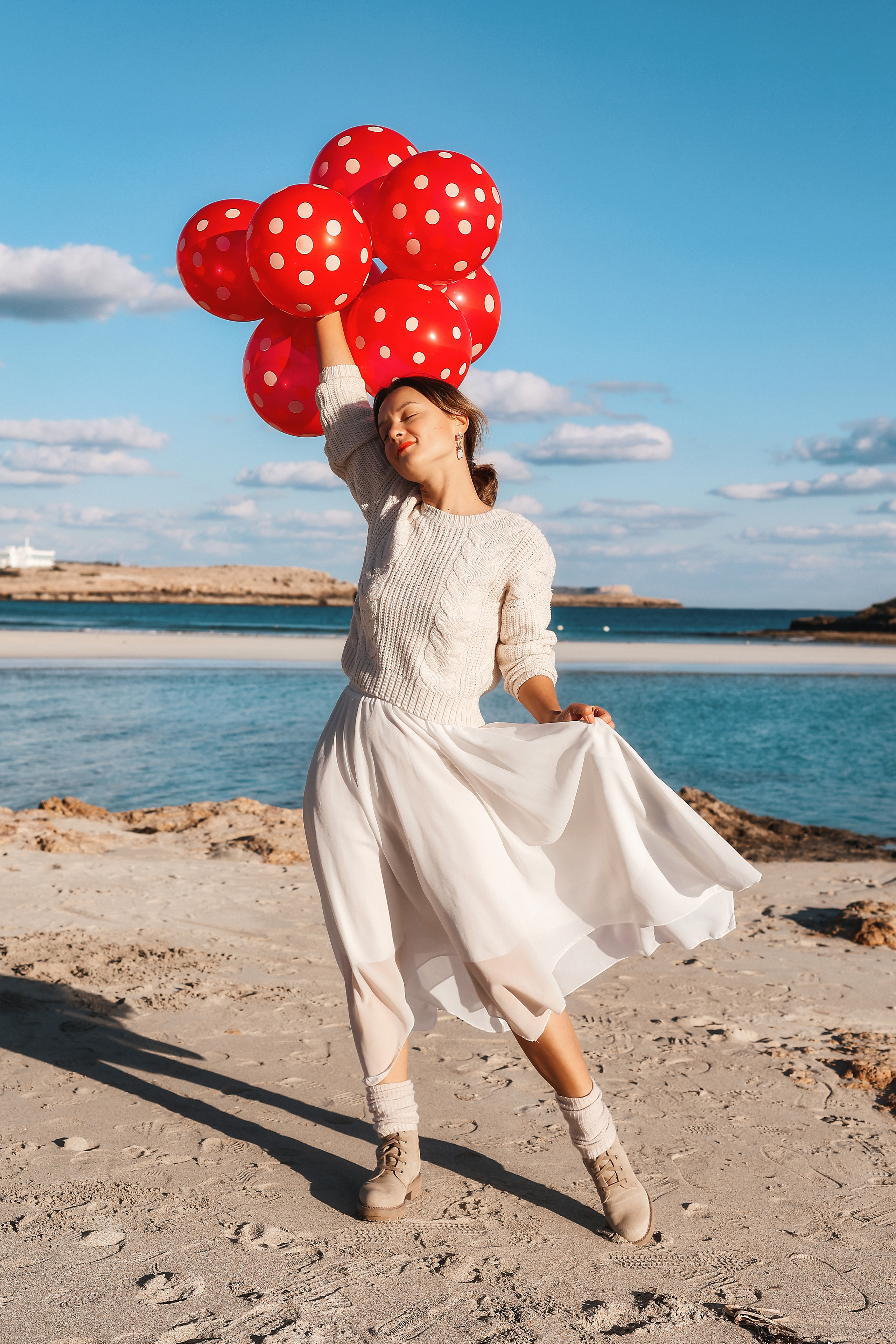 Фотосессия на Нисси Бич (Айя-Напа). Февраль, 2023. Cyprus Vision. Photos and videos in Cyprus — Ayia Napa, Protaras