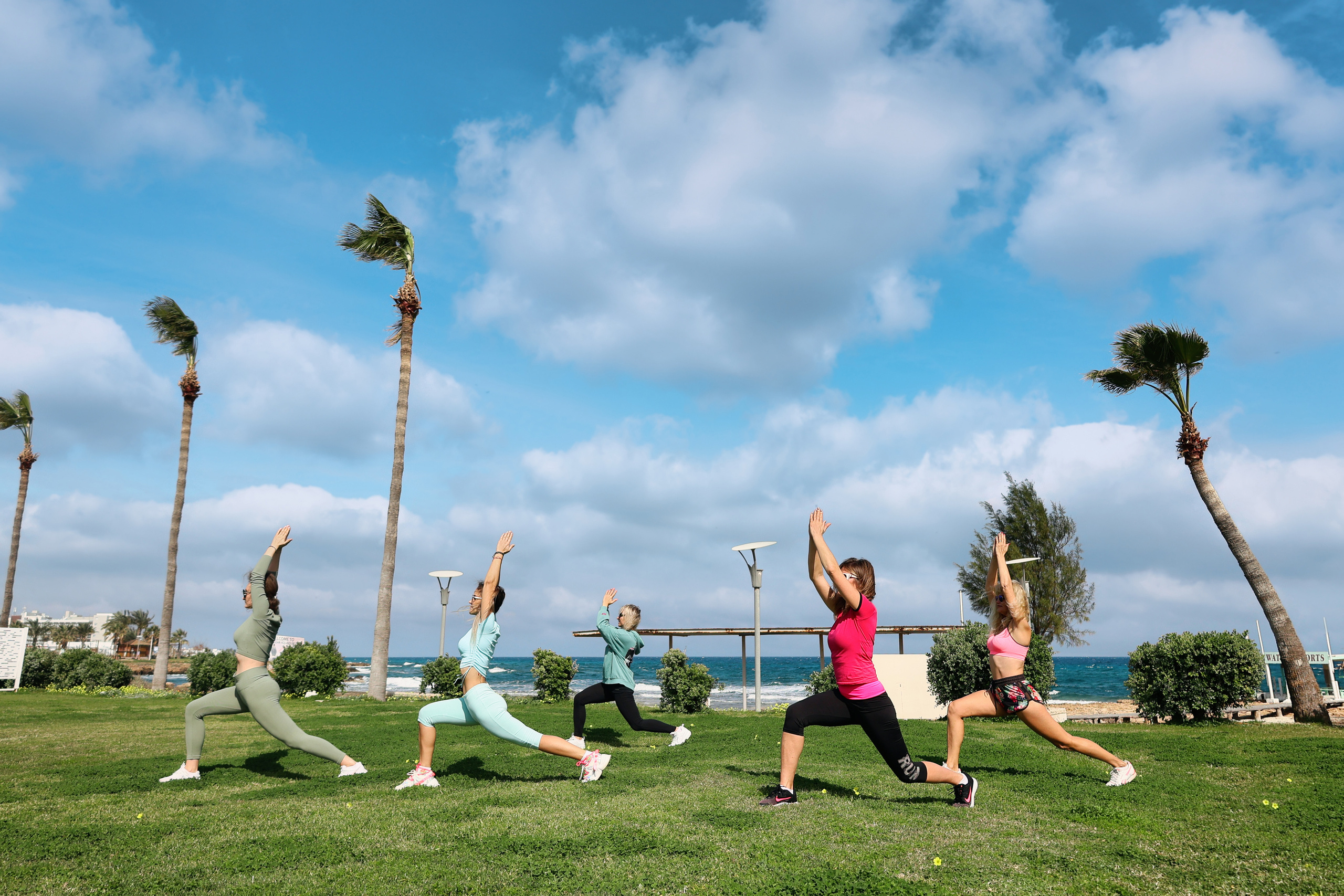 Съемка для фитнес-туров на Кипр. Февраль, 2022. Cyprus Vision. Φωτογραφίες και βίντεο στην Κύπρο — Αγία Νάπα, Πρωταράς