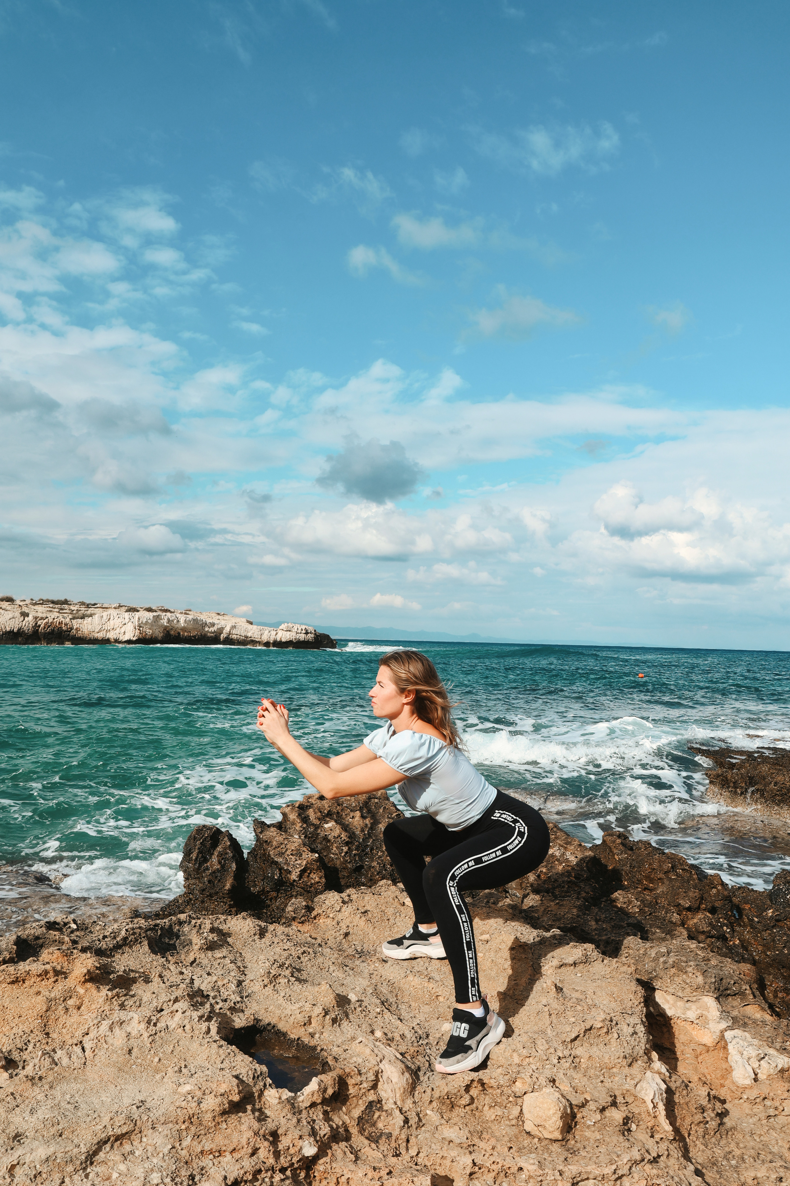 Съемка для фитнес-тренера. Январь, 2022. Cyprus Vision. Φωτογραφίες και βίντεο στην Κύπρο — Αγία Νάπα, Πρωταράς