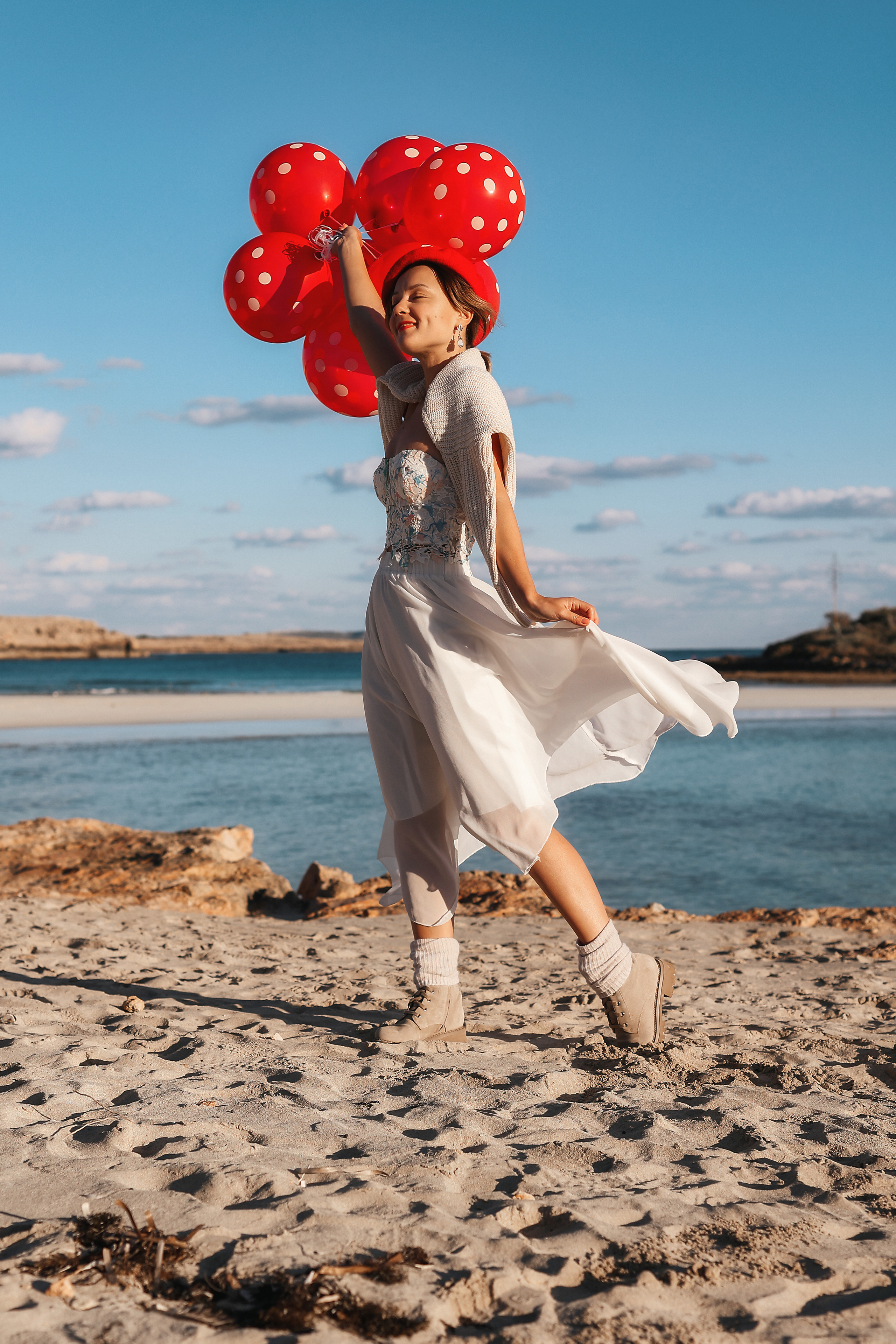 Фотосессия на Нисси Бич (Айя-Напа). Февраль, 2023. Cyprus Vision. Photos and videos in Cyprus — Ayia Napa, Protaras