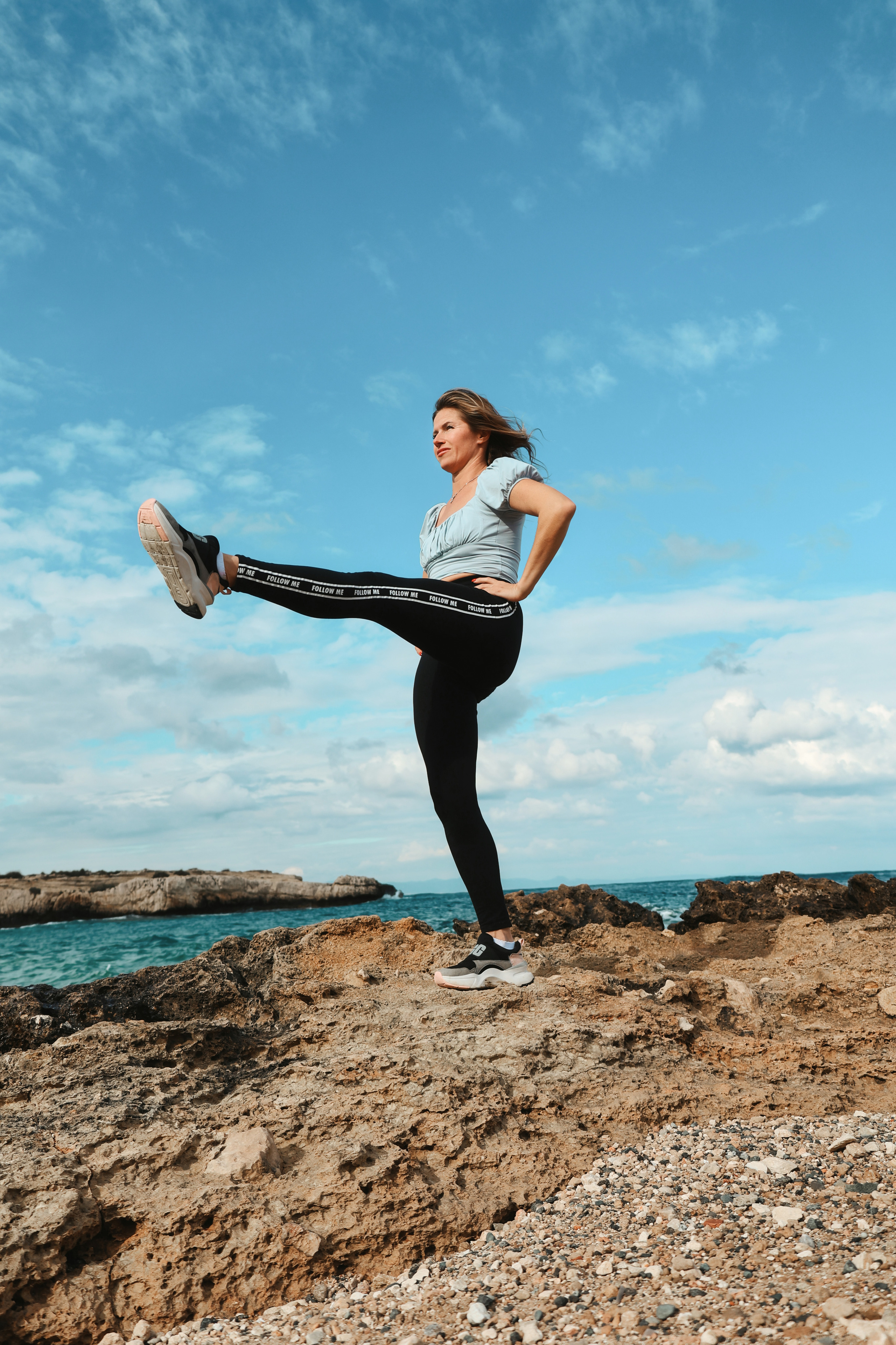 Съемка для фитнес-тренера. Январь, 2022. Cyprus Vision. Φωτογραφίες και βίντεο στην Κύπρο — Αγία Νάπα, Πρωταράς